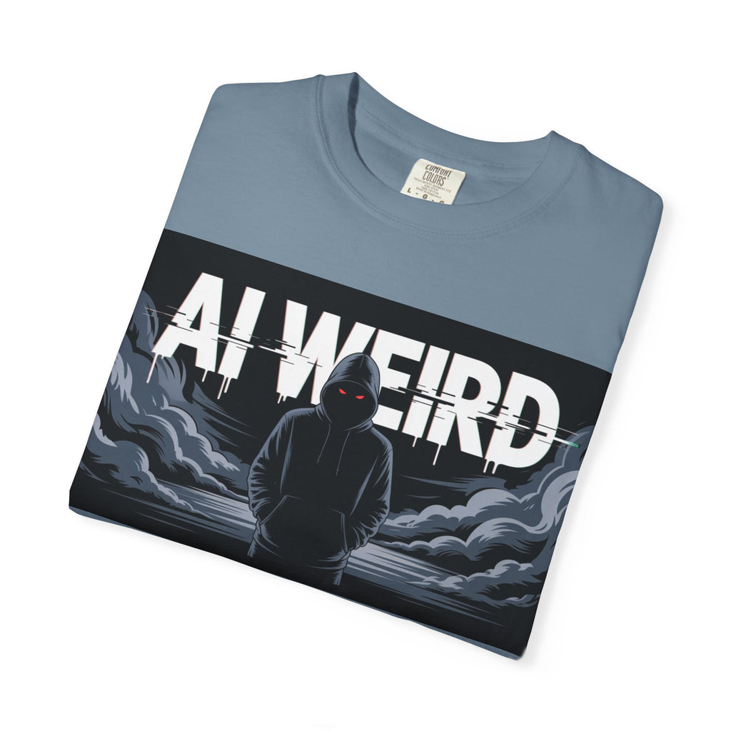 AI WEIRD – “DARK DATA ENTITY” Unisex Garment-Dyed T-shirt