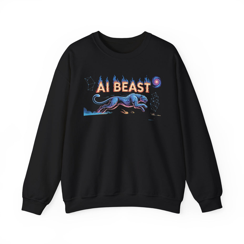 AI BEAST “Digital Predator” Unisex Heavy Blend™ Crewneck Sweatshirt