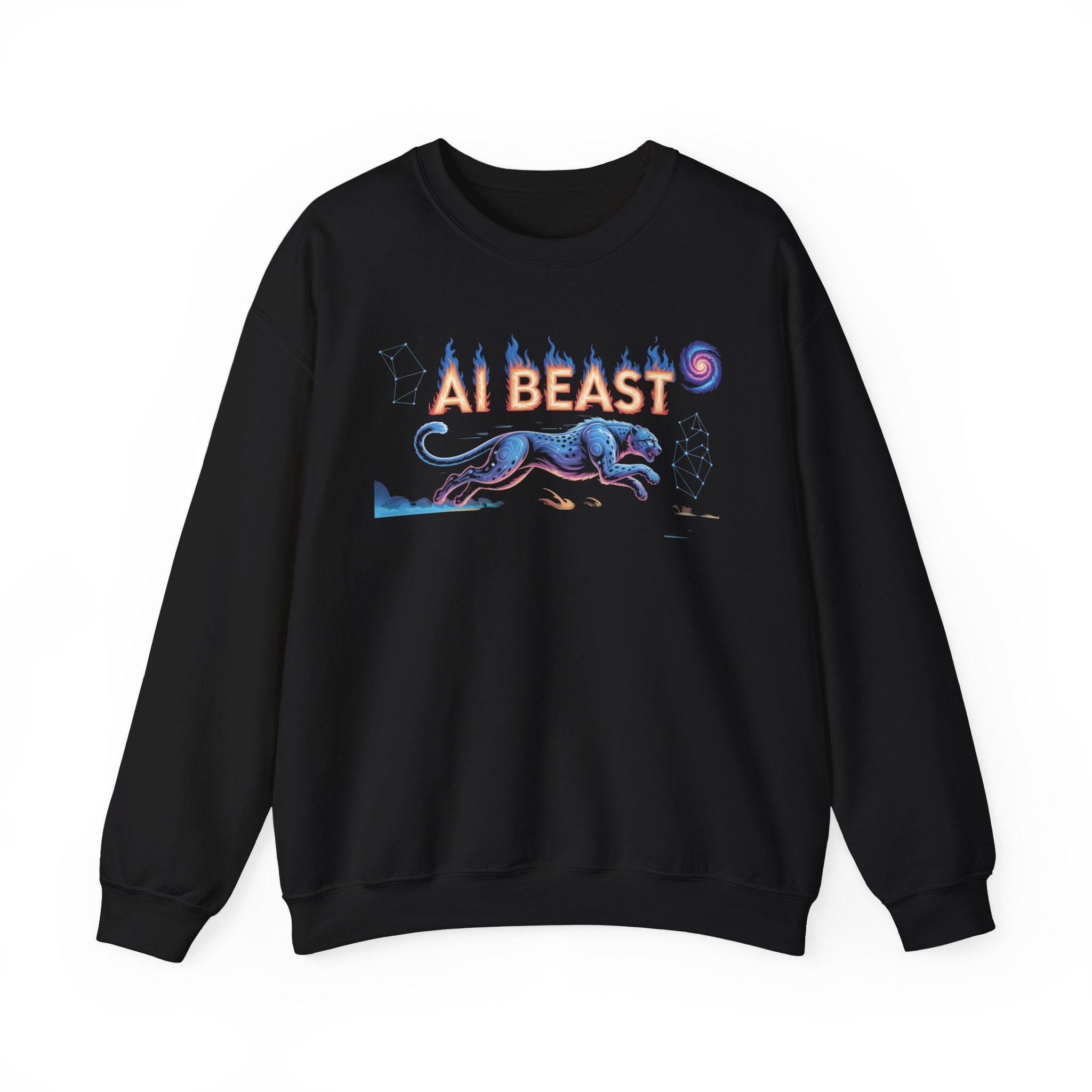 AI BEAST “Digital Predator” Unisex Heavy Blend™ Crewneck Sweatshirt