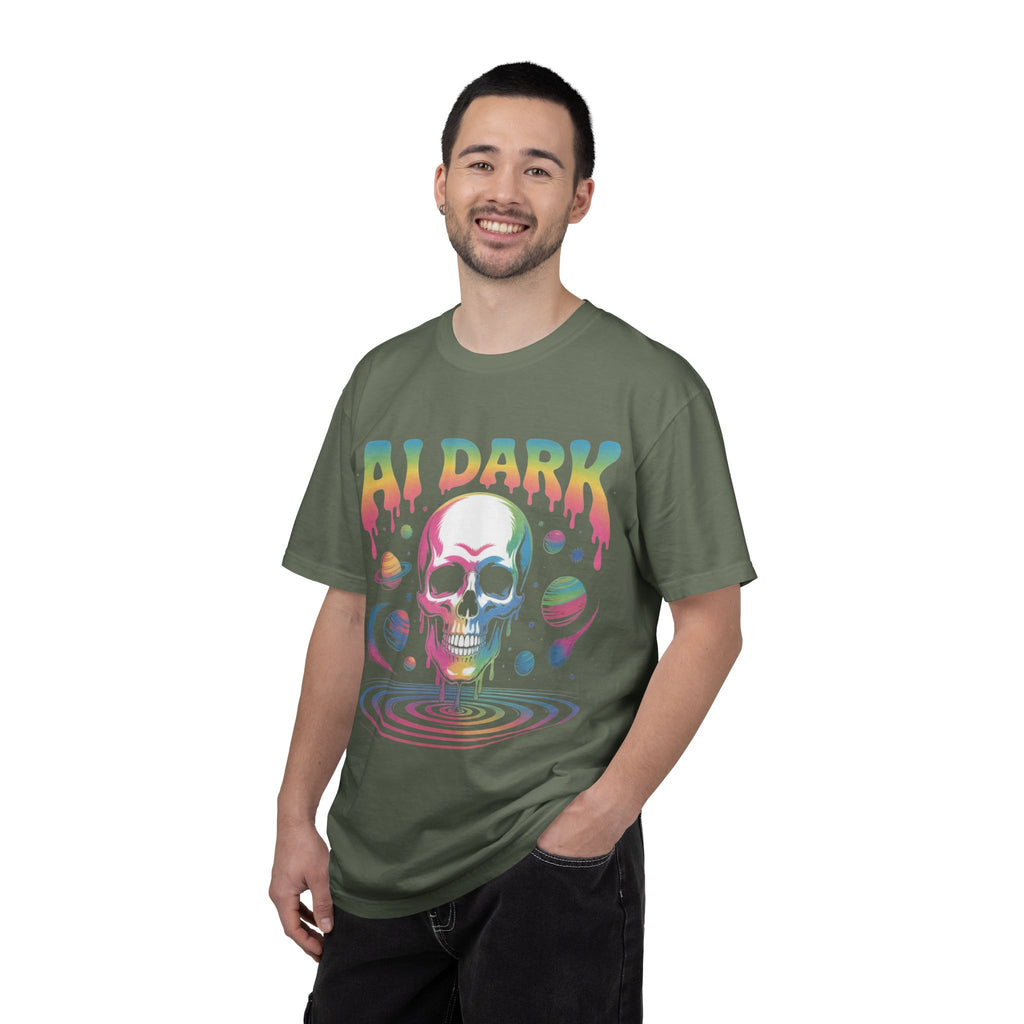 AI DARK “Death of Data” Unisex Garment-Dyed T-shirt