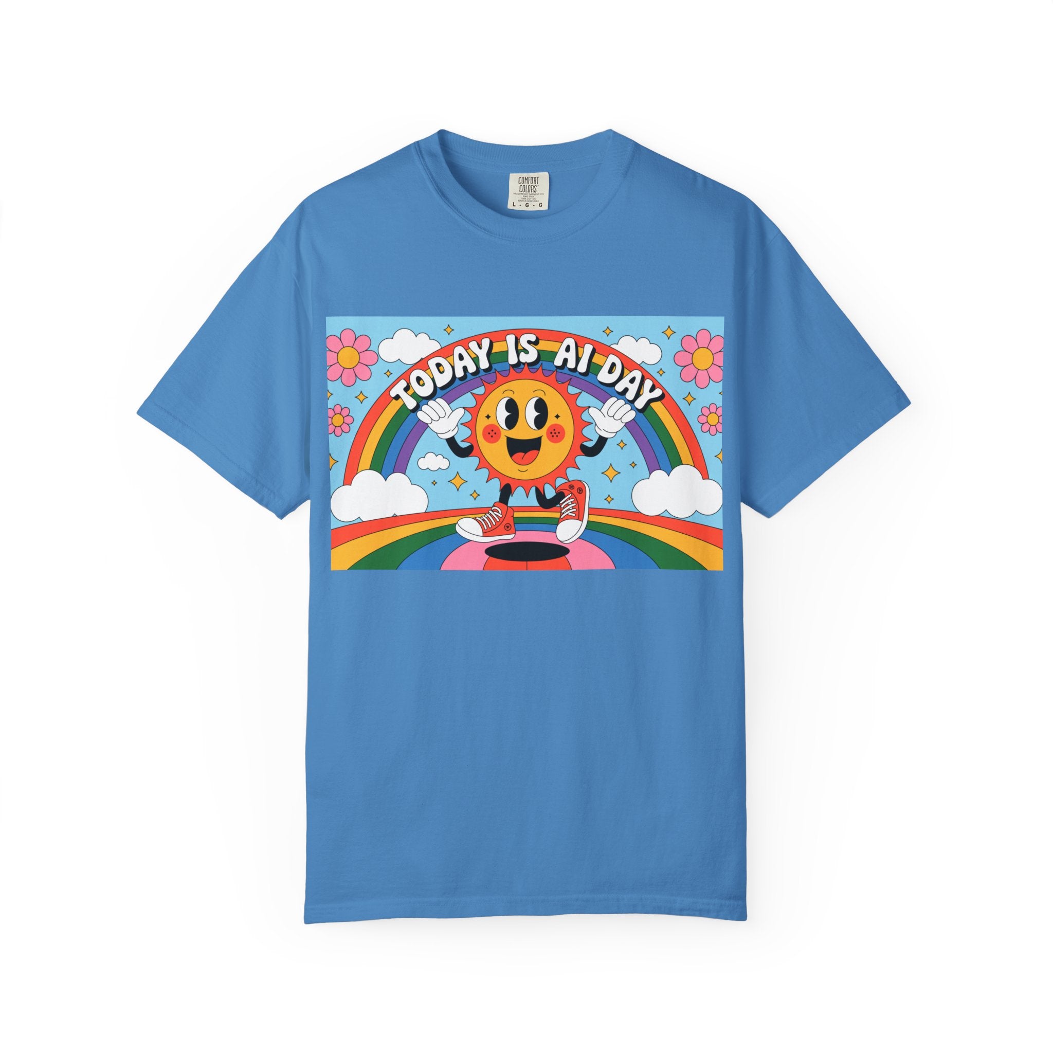 Today Is AI Day  "Sunshine Circuit" Unisex Garment-Dyed T-shirt