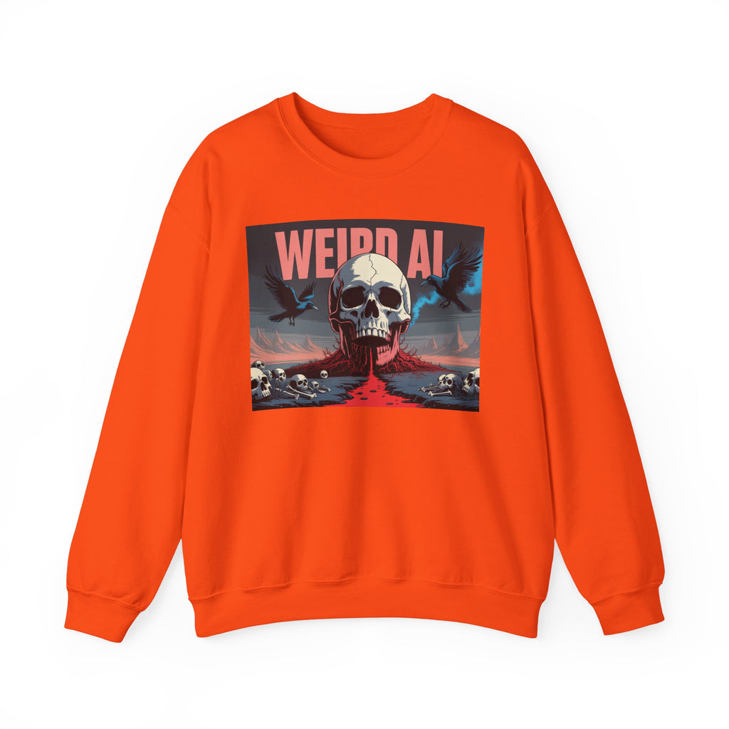 Weird AI  "Skeleton Volcano Edition” Unisex Heavy Blend™ Crewneck Sweatshirt