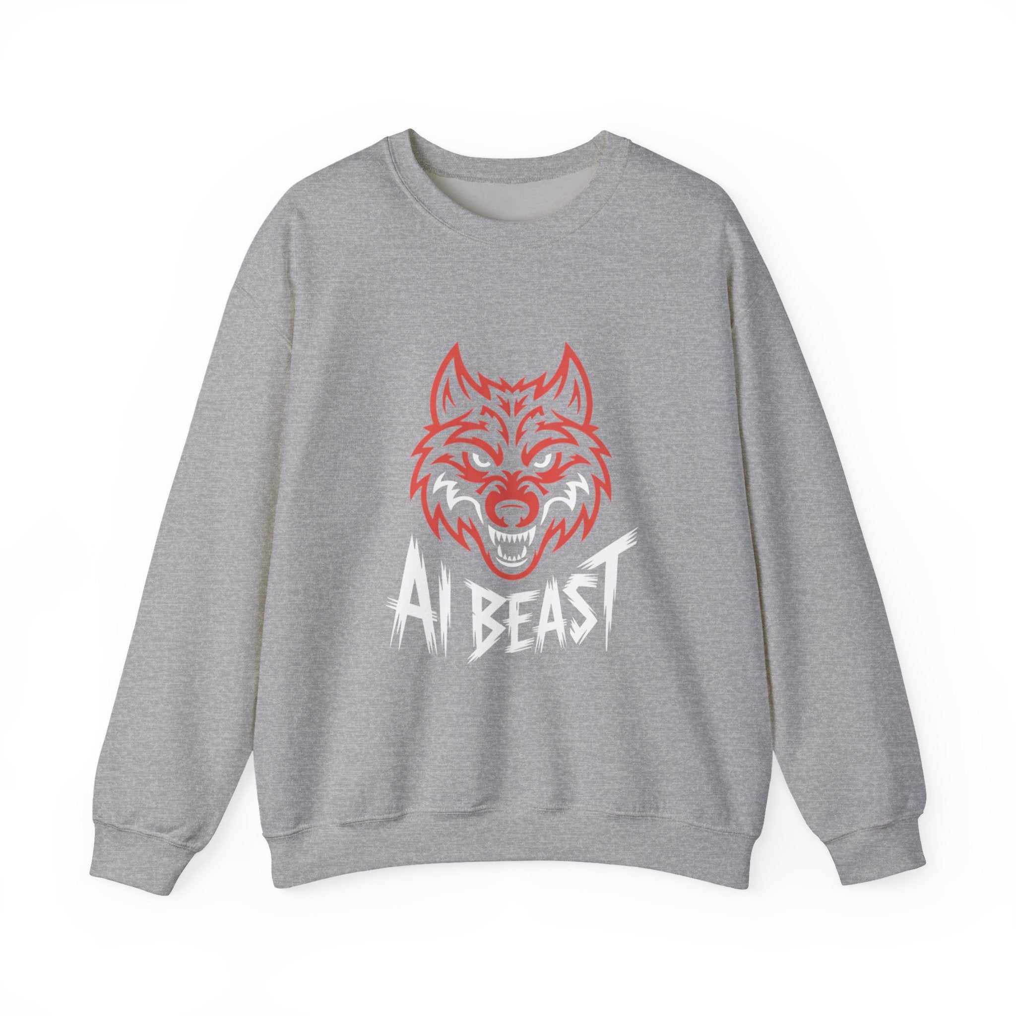 AI BEAST " Alpha Mode " Unisex Heavy Blend™ Crewneck Sweatshirt