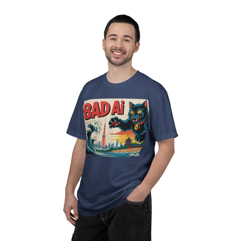 BAD AI  " Kaiju Kitty "  Unisex Garment-Dyed T-shirt