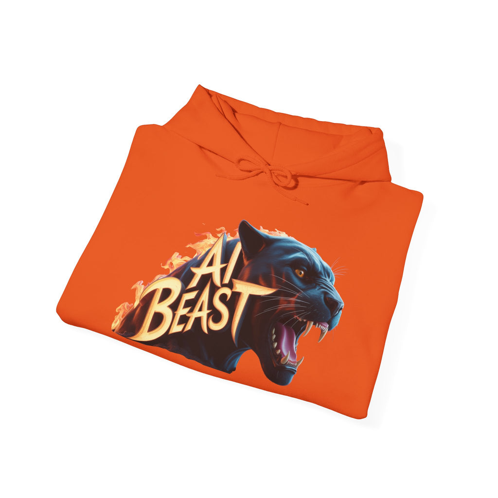 AI BEAST  "Wildfire Algorithm" Unisex Heavy Blend™ Hooded Sweatshirt
