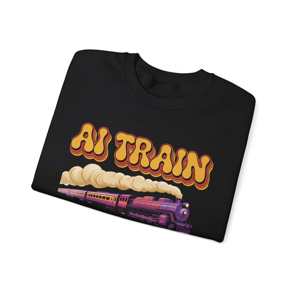 AI TRAIN  "Quantum Rail System" Unisex Heavy Blend™ Crewneck Sweatshirt
