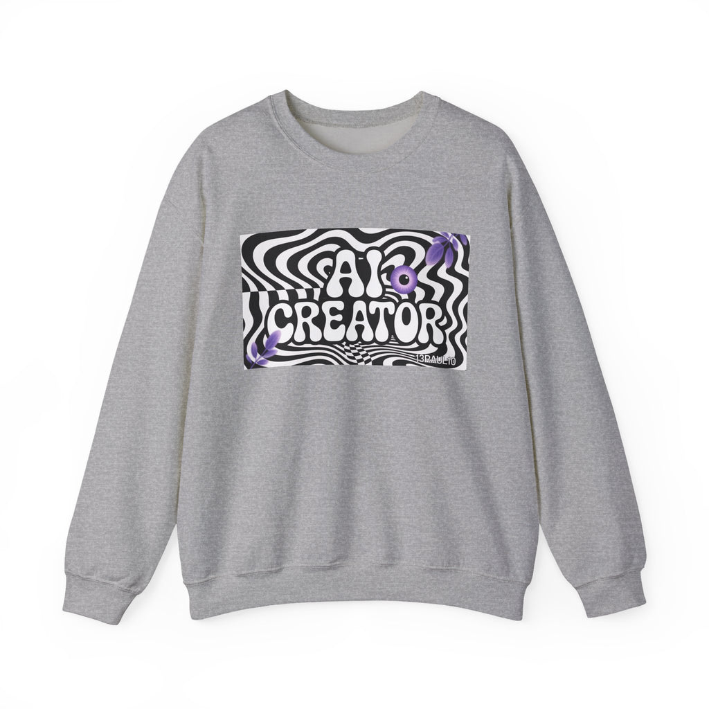 AI Creator  "Optic Loop" Unisex Heavy Blend™ Crewneck Sweatshirt