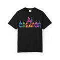 AI CREATOR  "Fire in the Code" Unisex Garment-Dyed T-shirt