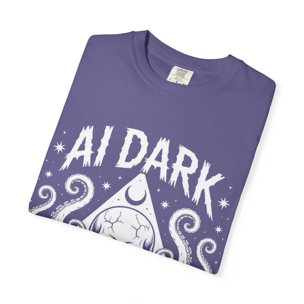 AI Dark  "Nightmare Network"  Unisex Garment-Dyed T-shirt