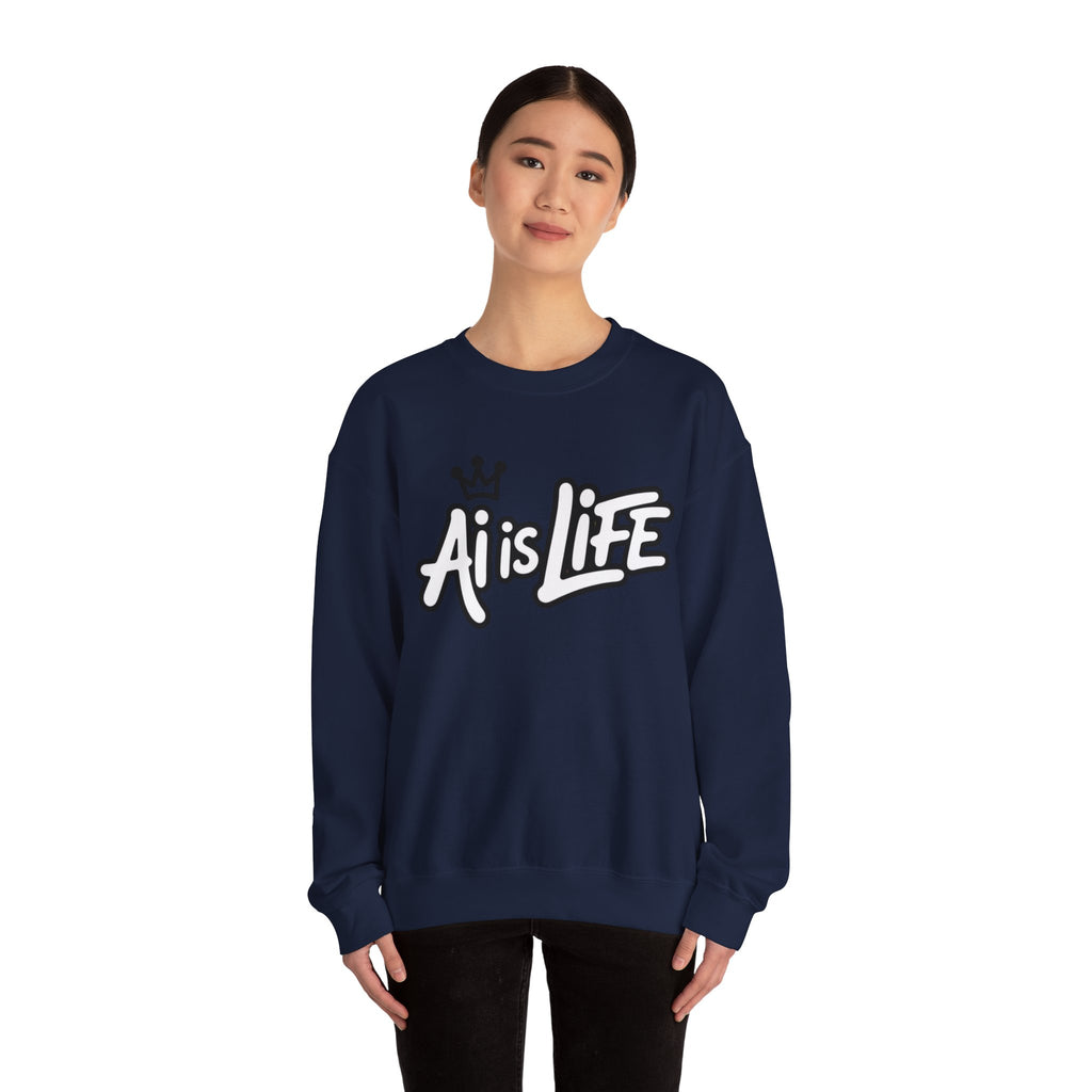 Ai is Life  "Crown Circuit" Unisex Heavy Blend™ Crewneck Sweatshirt