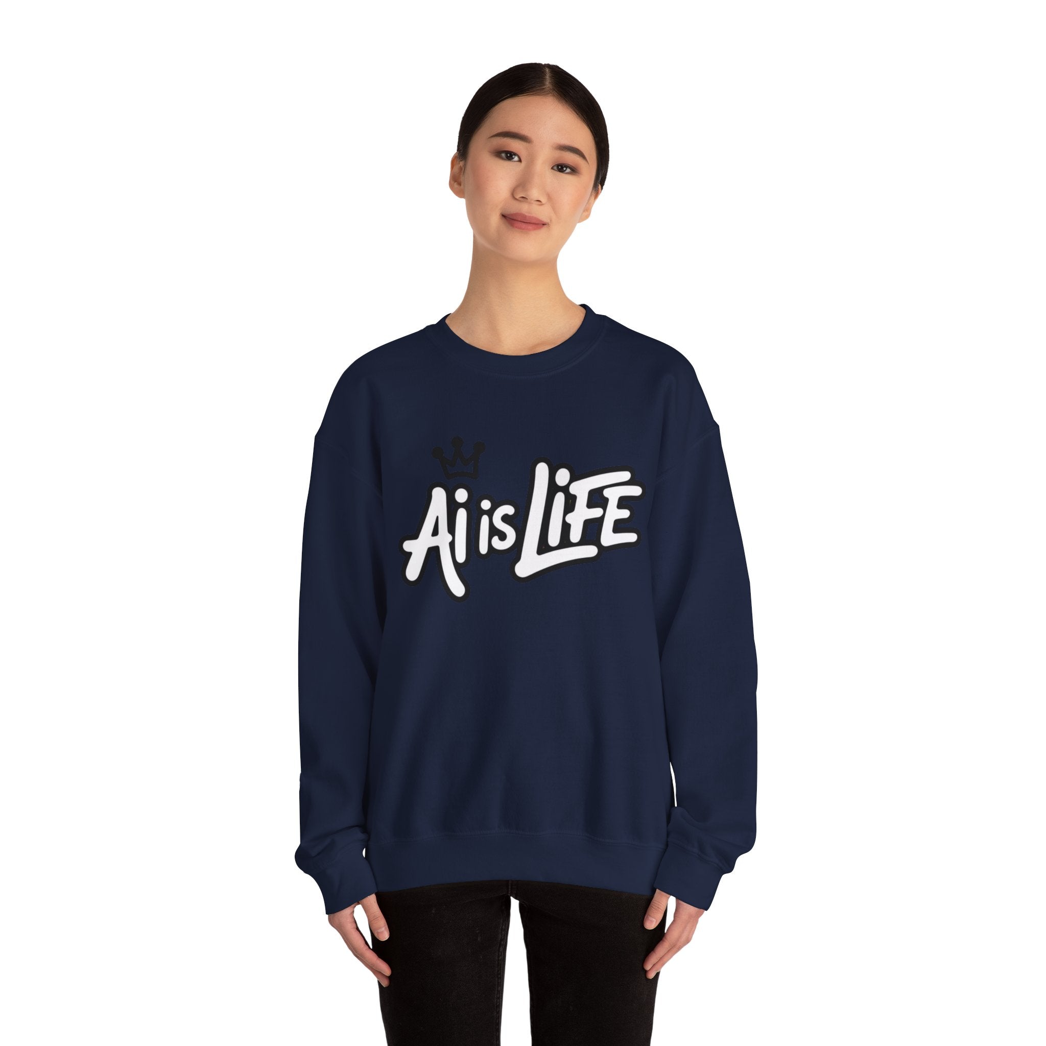 Ai is Life  "Crown Circuit" Unisex Heavy Blend™ Crewneck Sweatshirt