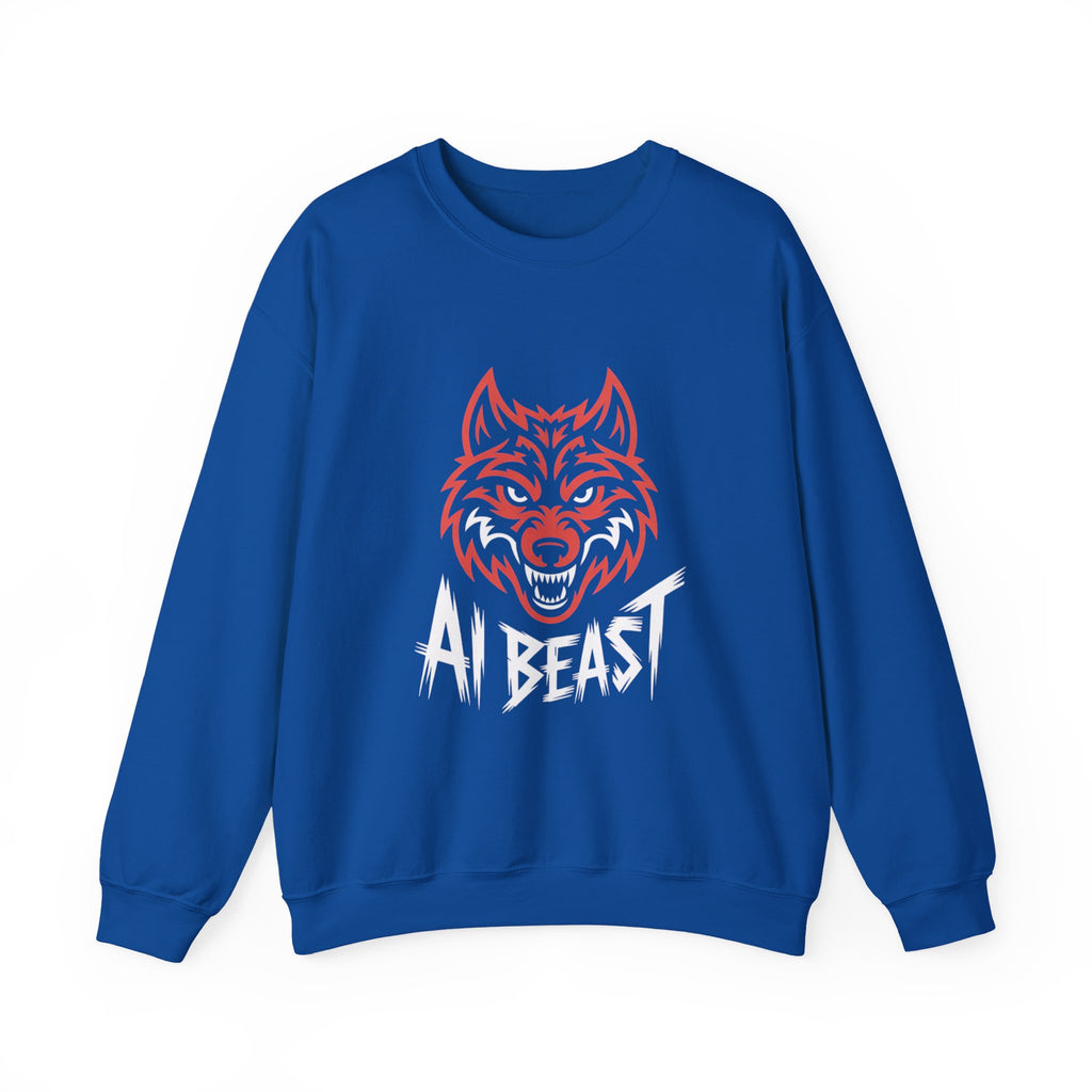 AI BEAST " Alpha Mode " Unisex Heavy Blend™ Crewneck Sweatshirt