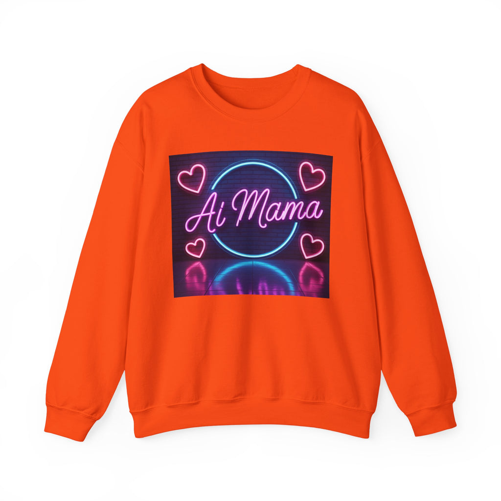 AI MAMA “ Electric Love Loop ” Unisex Heavy Blend™ Crewneck Sweatshirt
