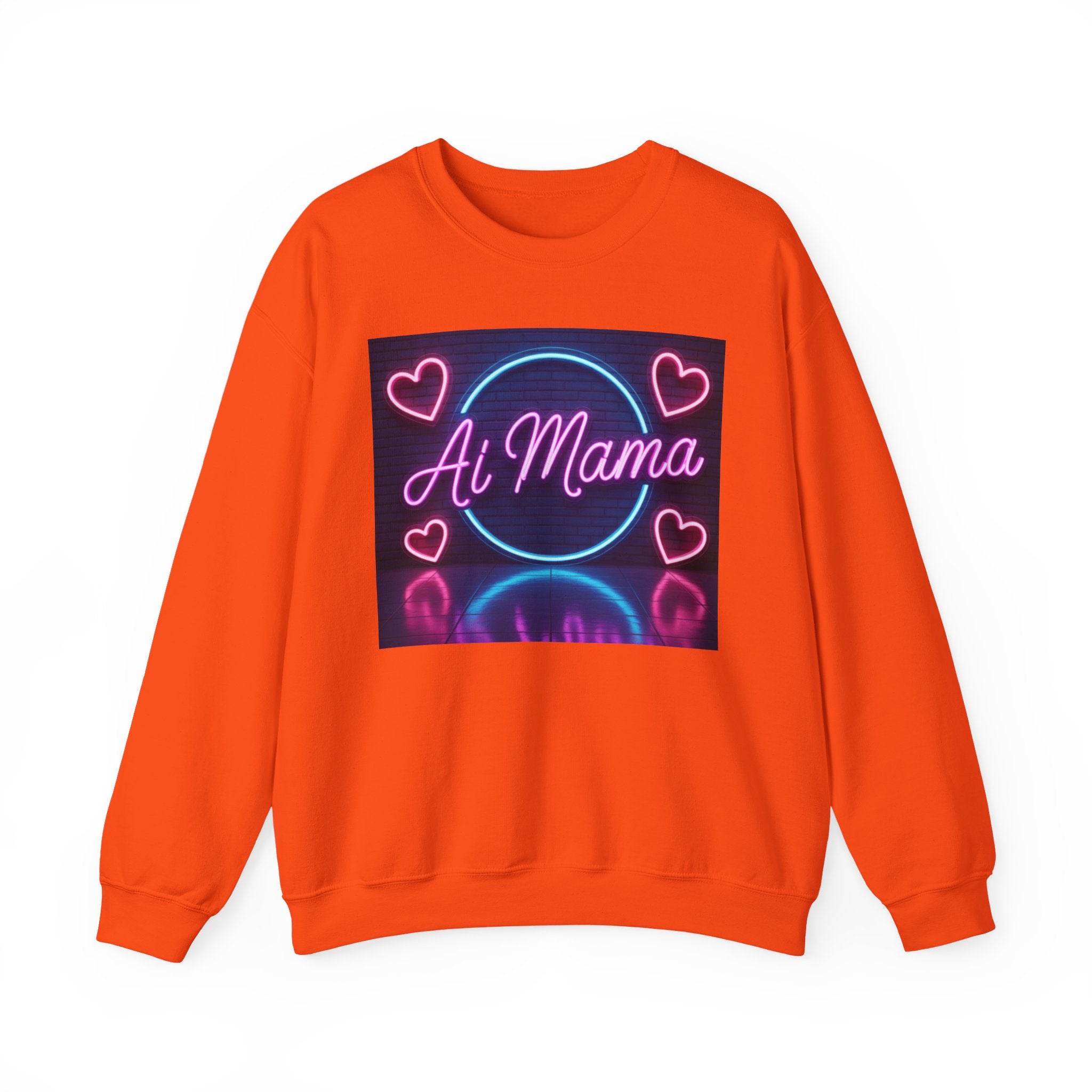 AI MAMA “ Electric Love Loop ” Unisex Heavy Blend™ Crewneck Sweatshirt
