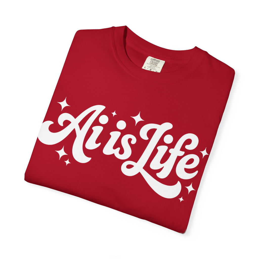 Ai is Life  "TechFlow Energy" Unisex Garment-Dyed T-shirt