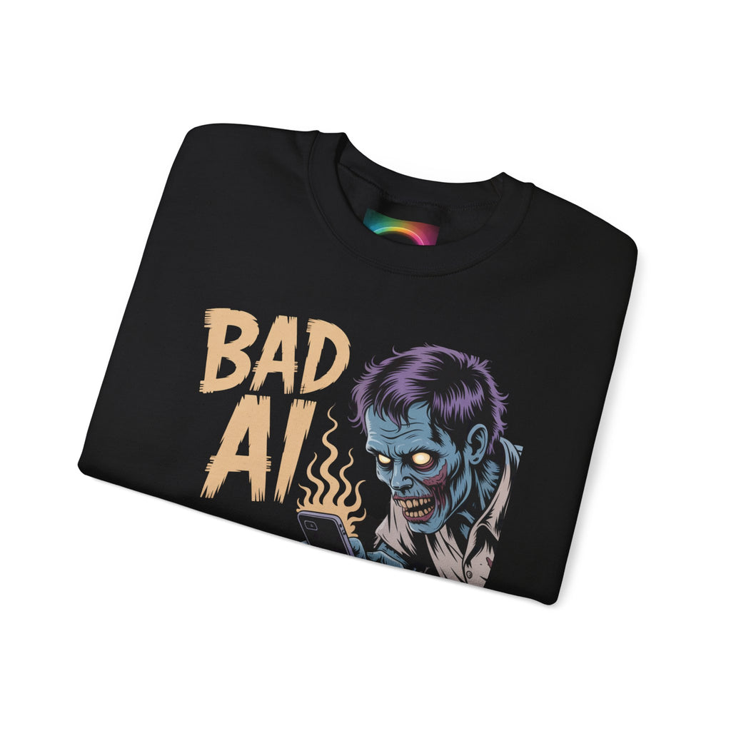 Bad AI "ZOMBIE SCROLL" Unisex Heavy Blend™ Hooded Sweatshirt