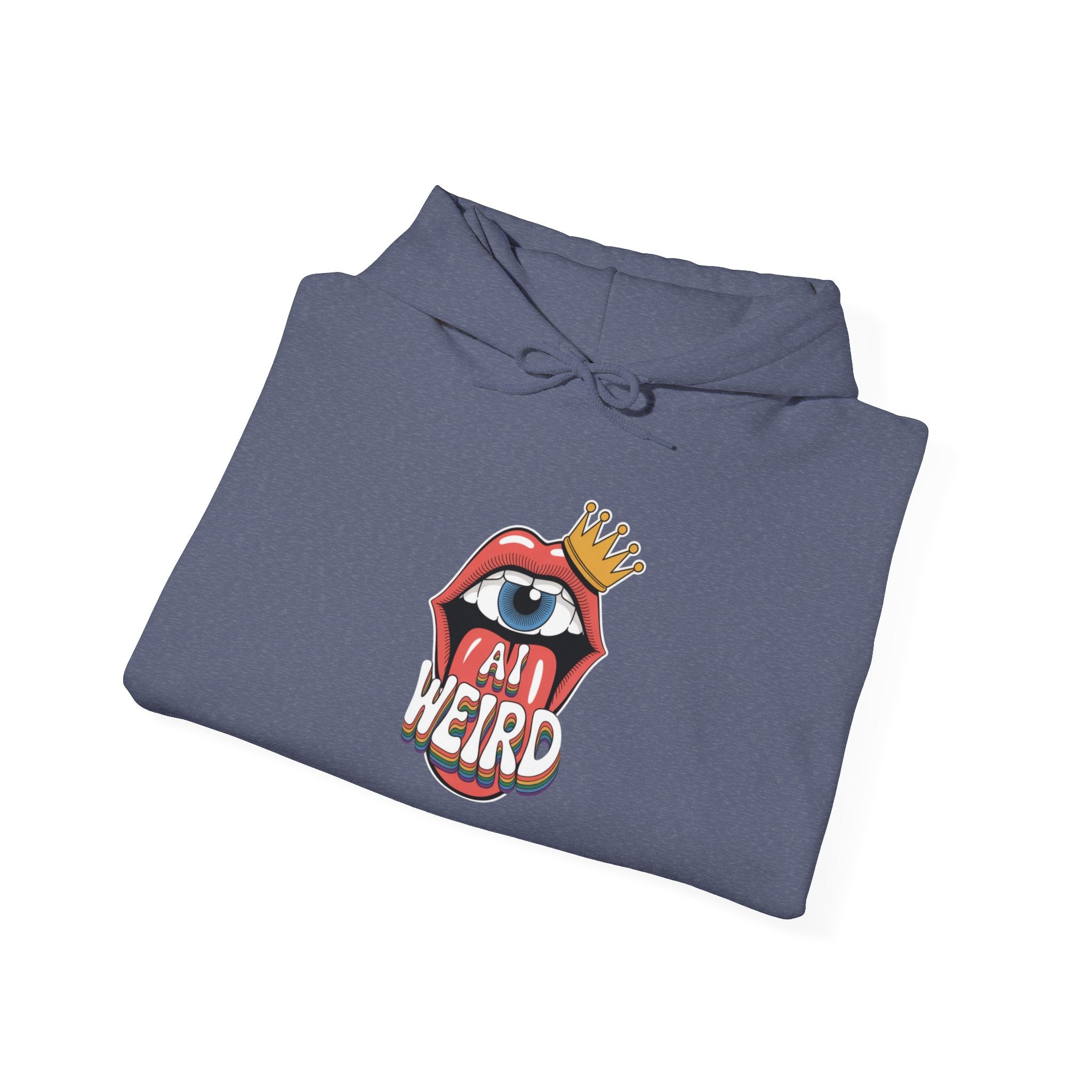 Ai Weird  "Royal Oddbyte" Unisex Heavy Blend™ Hooded Sweatshirt