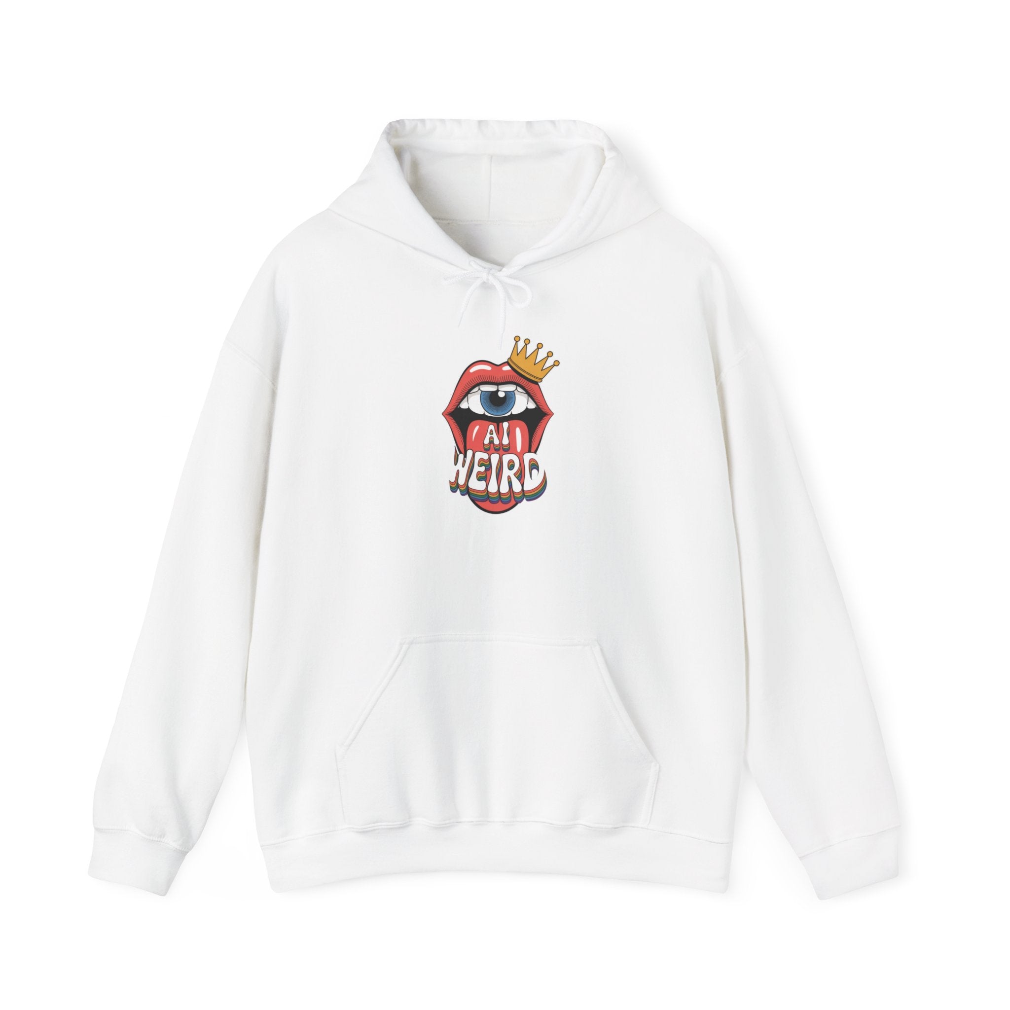 Ai Weird  "Royal Oddbyte" Unisex Heavy Blend™ Hooded Sweatshirt