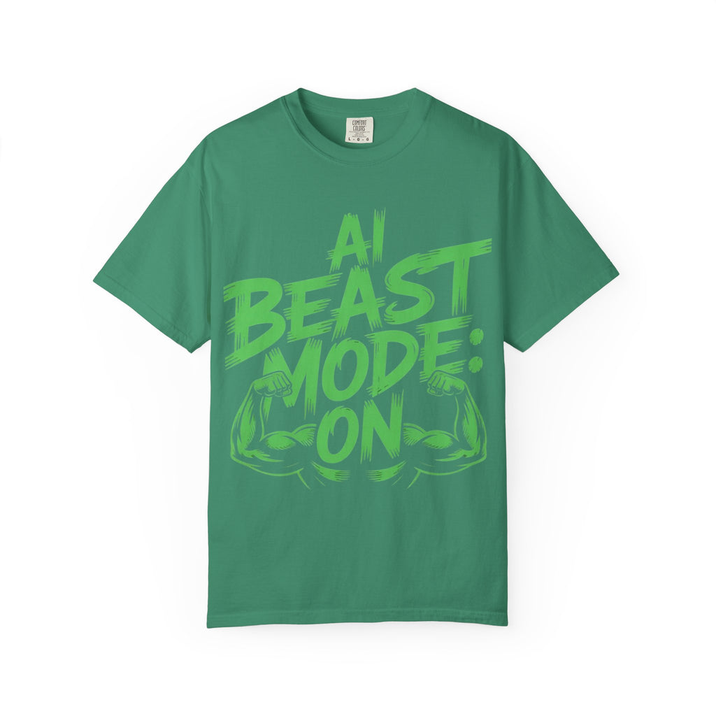 AI BEAST MODE: ON “DIGITAL HULK ENERGY” Unisex Garment-Dyed T-shirt