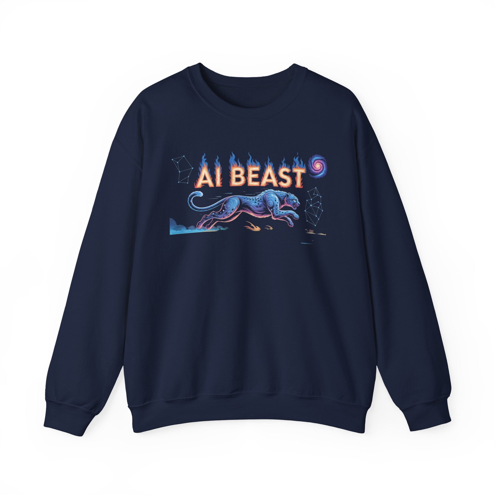 AI BEAST “Digital Predator” Unisex Heavy Blend™ Crewneck Sweatshirt