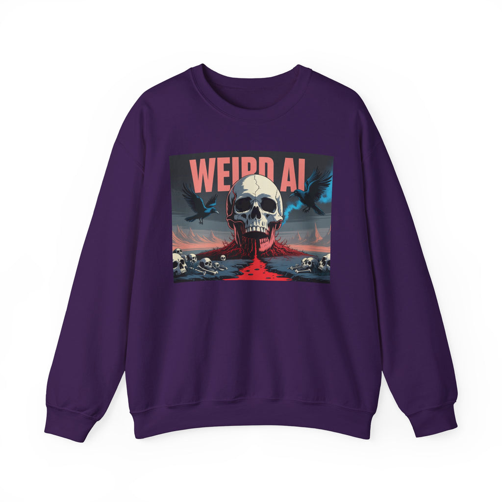 Weird AI  "Skeleton Volcano Edition” Unisex Heavy Blend™ Crewneck Sweatshirt