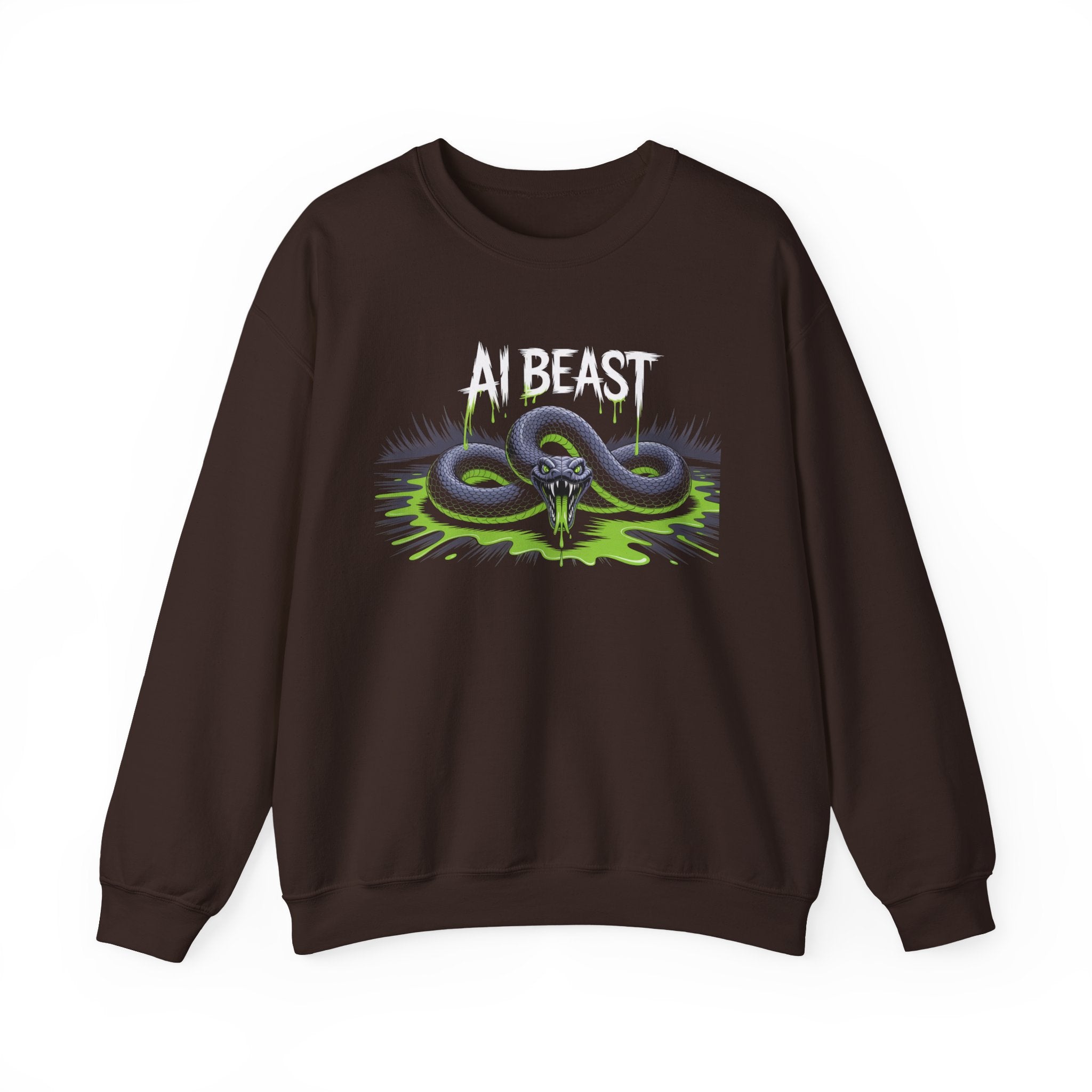 AI BEAST  "Digital Venom" Unisex Heavy Blend™ Crewneck Sweatshirt