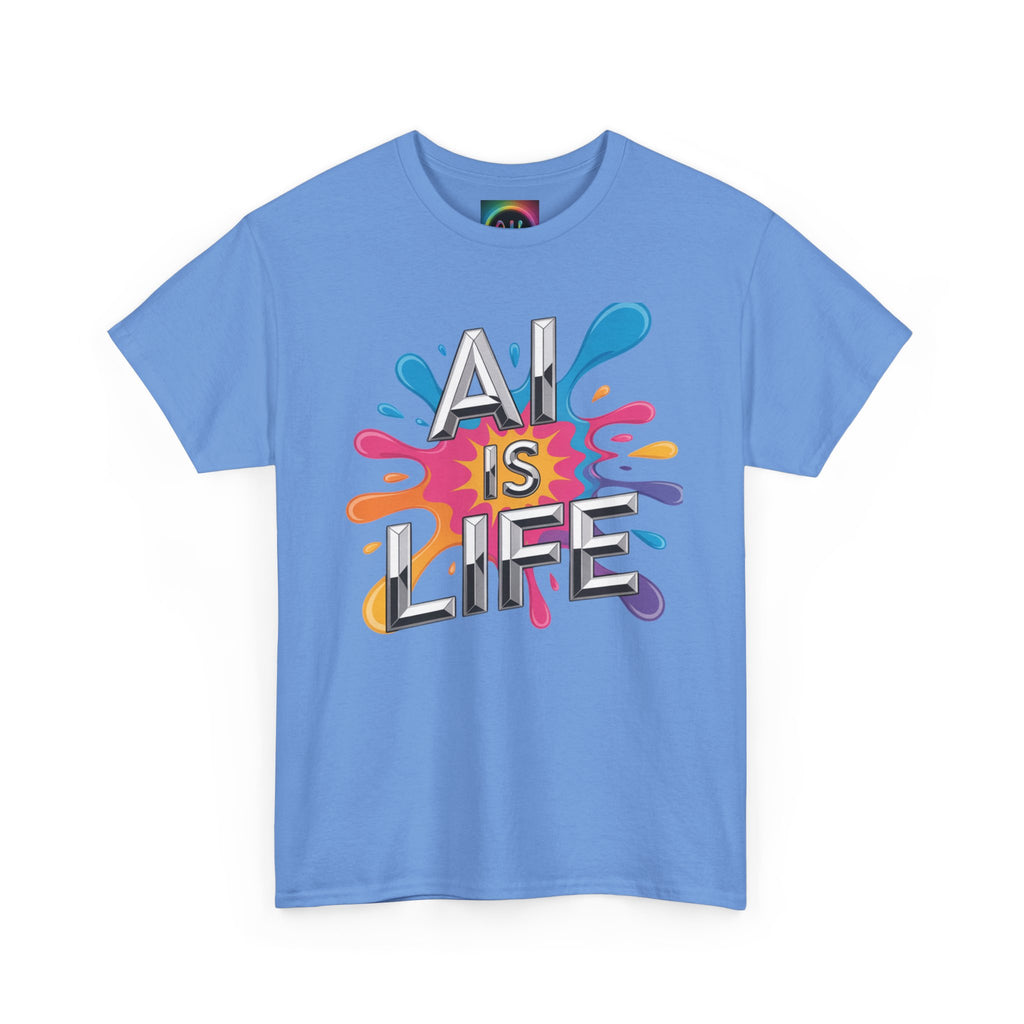 Ail Is Life "CHROME SPLATTER" Colorful Retro Splash Graphic T-Shirt