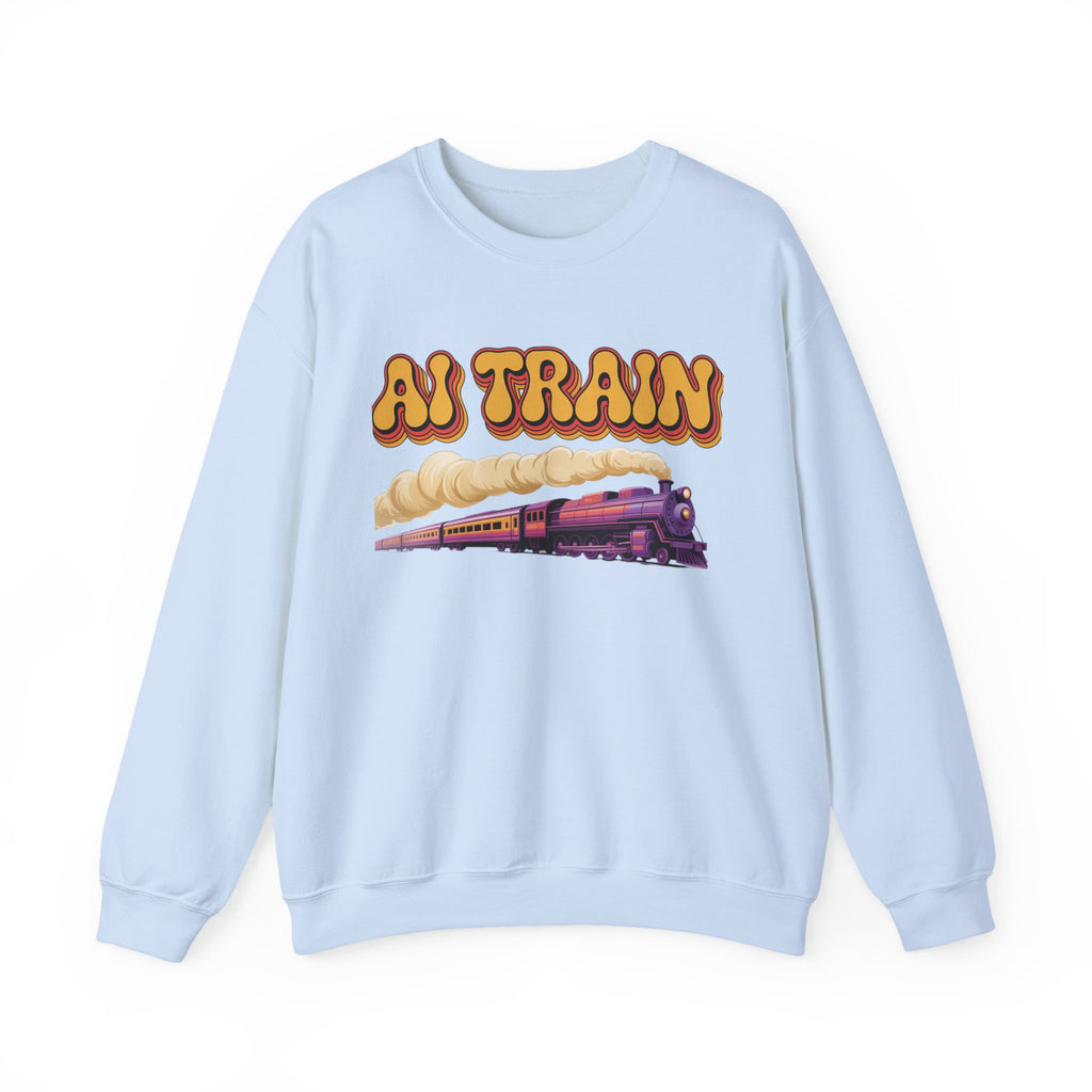 AI TRAIN  "Quantum Rail System" Unisex Heavy Blend™ Crewneck Sweatshirt