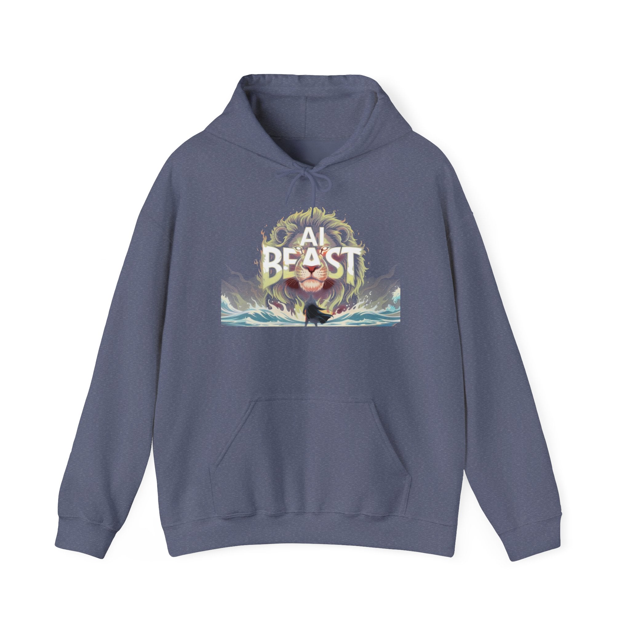 AI BEAST “Majestic Upload” Unisex Heavy Blend™ Hooded Sweatshirt