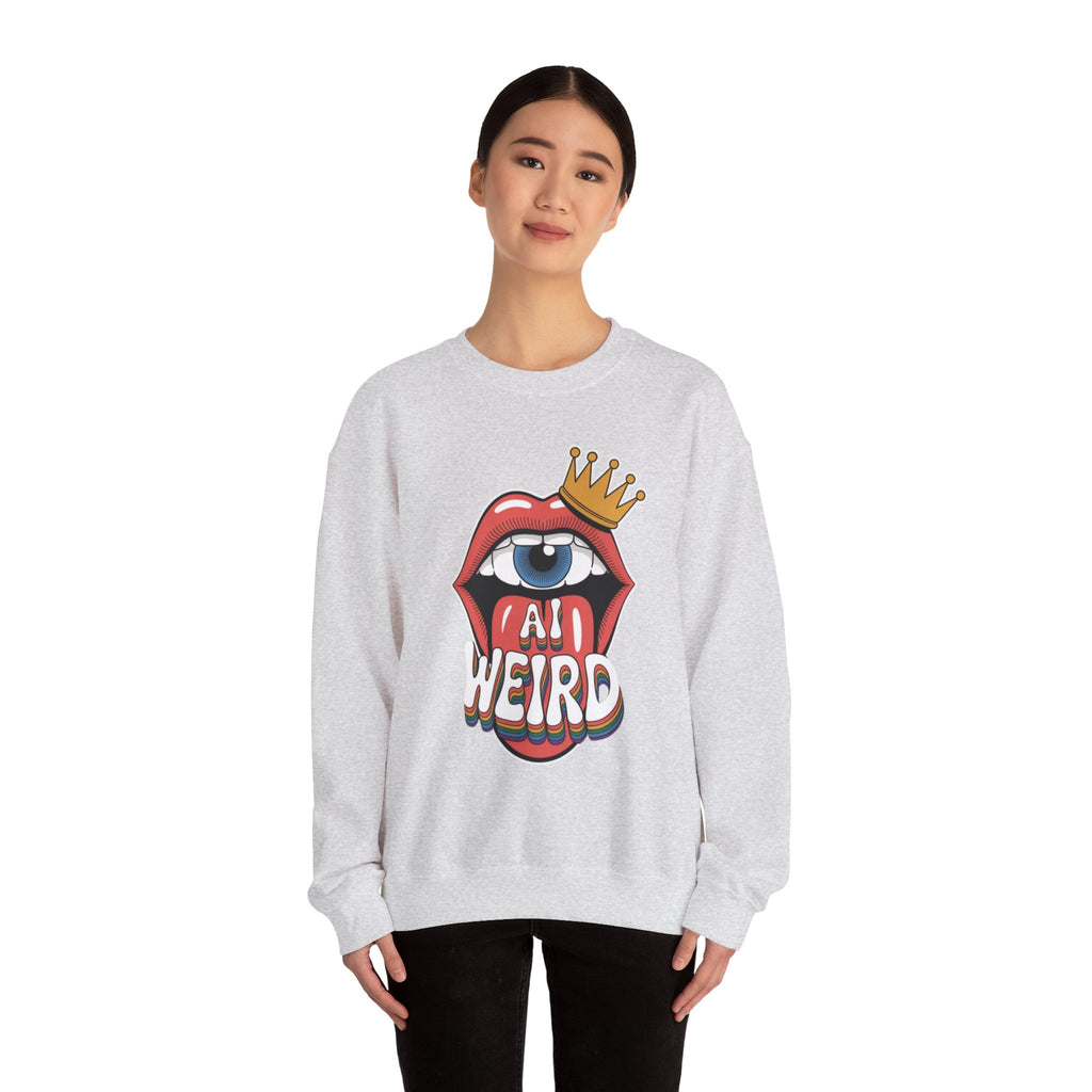 Ai Weird  "Royal Oddbyte" Unisex Heavy Blend™ Crewneck Sweatshirt