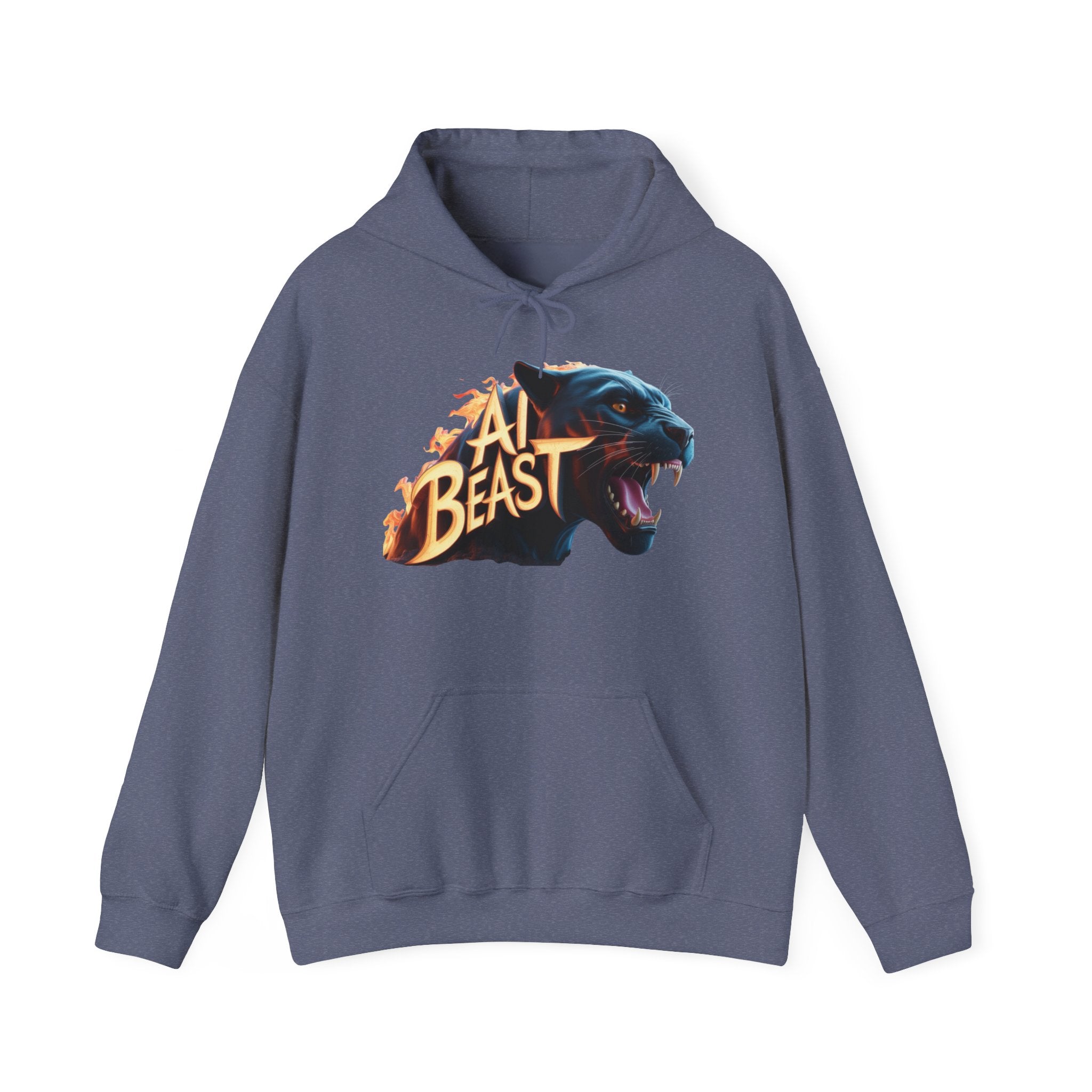 AI BEAST  "Wildfire Algorithm" Unisex Heavy Blend™ Hooded Sweatshirt