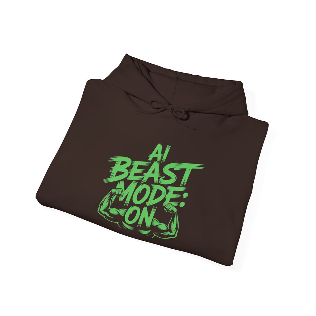 AI BEAST MODE: ON “DIGITAL HULK ENERGY” Unisex Heavy Blend™ Hooded Sweatshirt