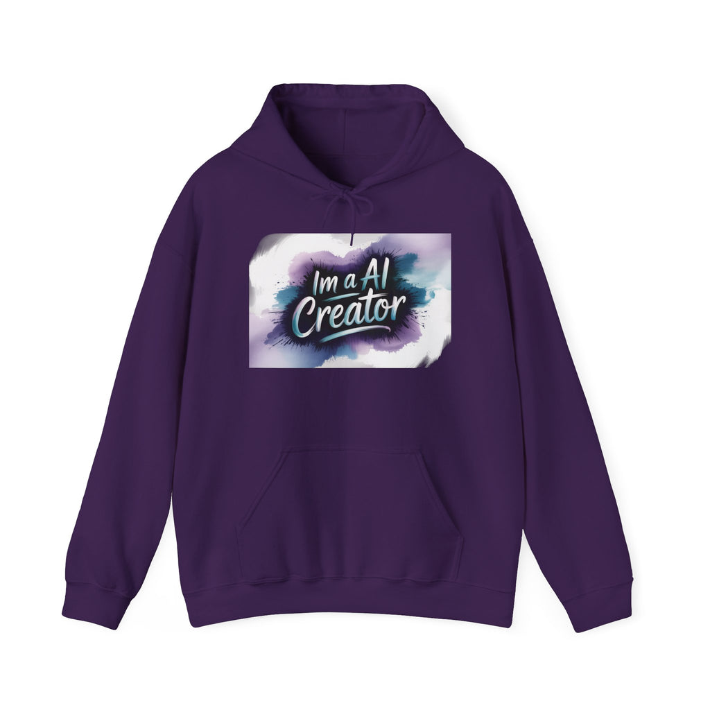 I’m a AI Creator “DIGITAL BRUSHSTROKE” Unisex Heavy Blend™ Hooded Sweatshirt