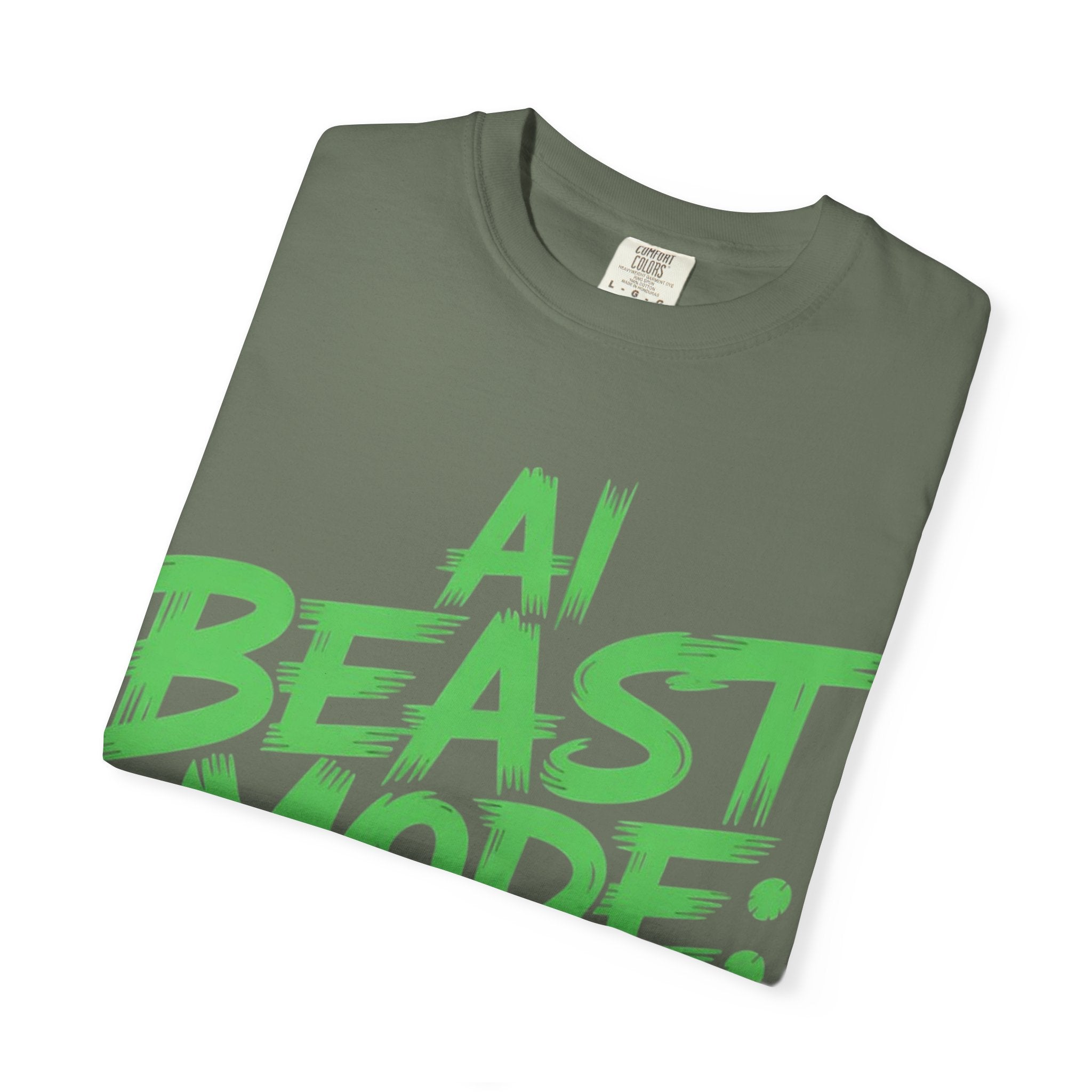 AI BEAST MODE: ON “DIGITAL HULK ENERGY” Unisex Garment-Dyed T-shirt