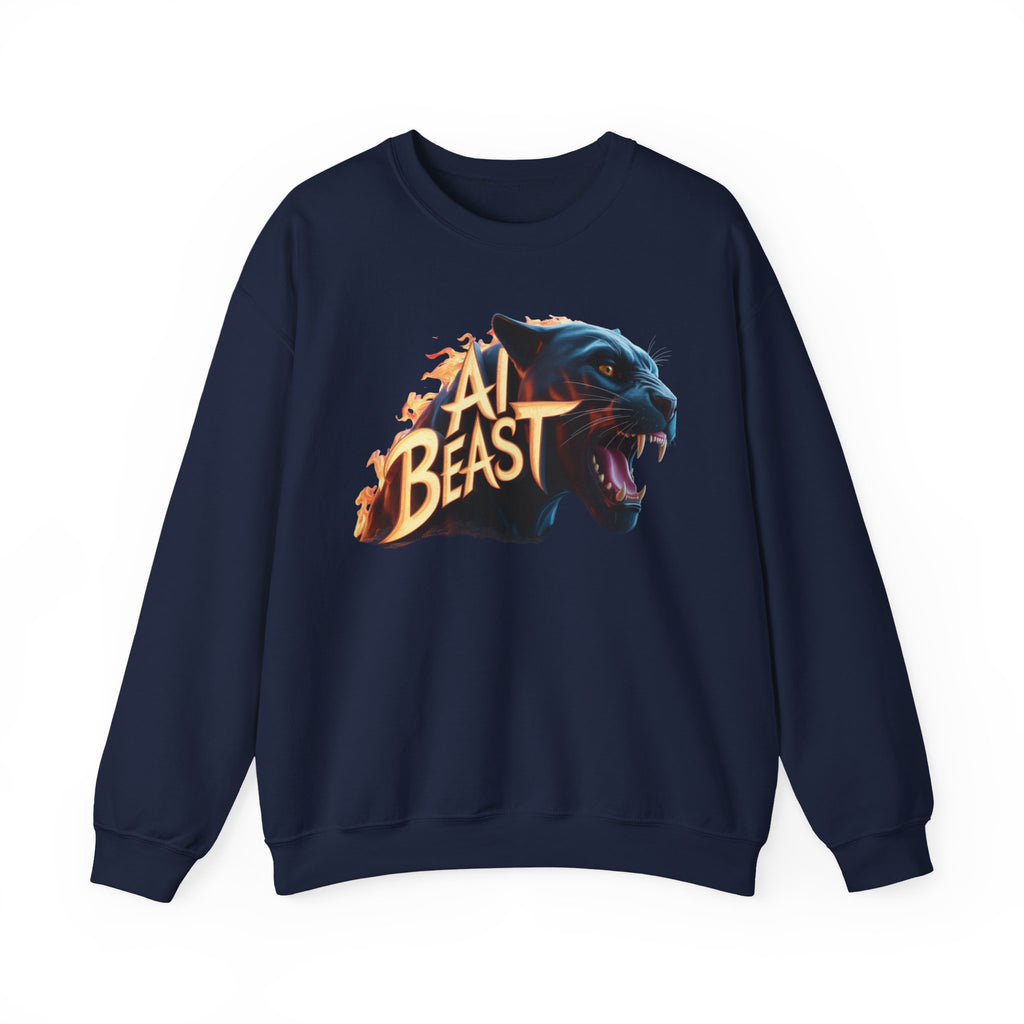 AI BEAST  "Wildfire Algorithm" Unisex Heavy Blend™ Crewneck Sweatshirt
