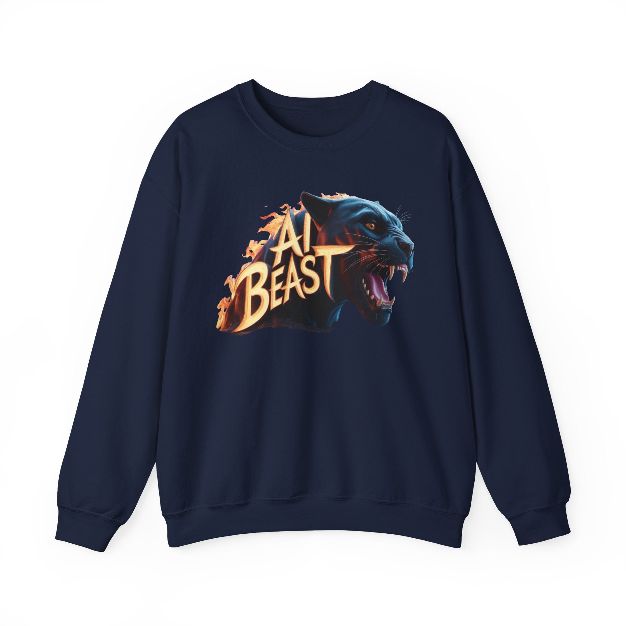 AI BEAST  "Wildfire Algorithm" Unisex Heavy Blend™ Crewneck Sweatshirt