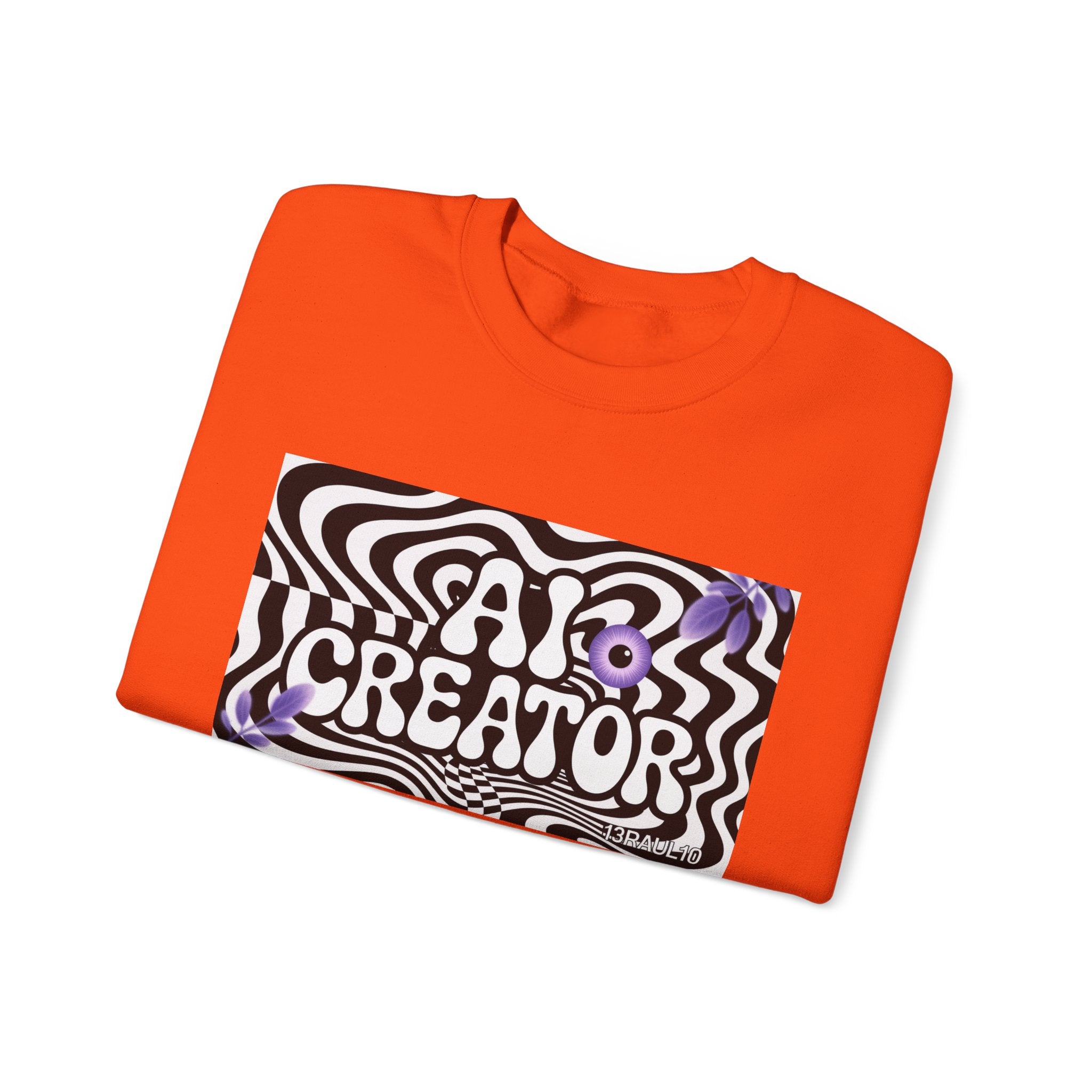 AI Creator  "Optic Loop" Unisex Heavy Blend™ Crewneck Sweatshirt