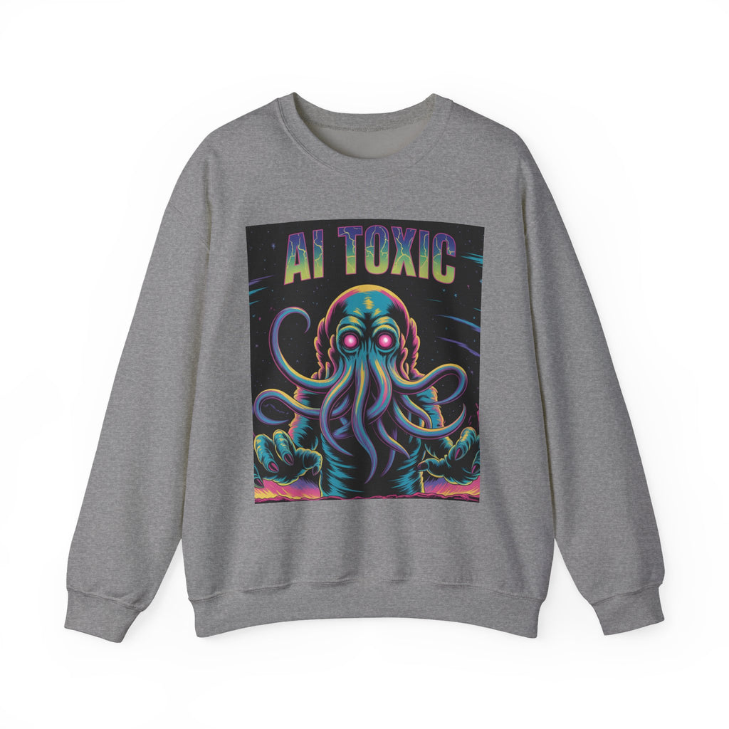 AI TOXIC  "Data Overlord" Unisex Heavy Blend™ Crewneck Sweatshirt
