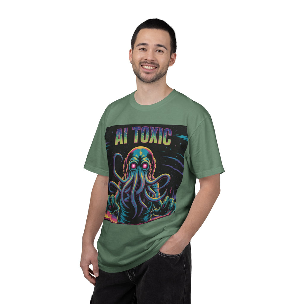 AI TOXIC  "Data Overlord" Unisex Garment-Dyed T-shirt