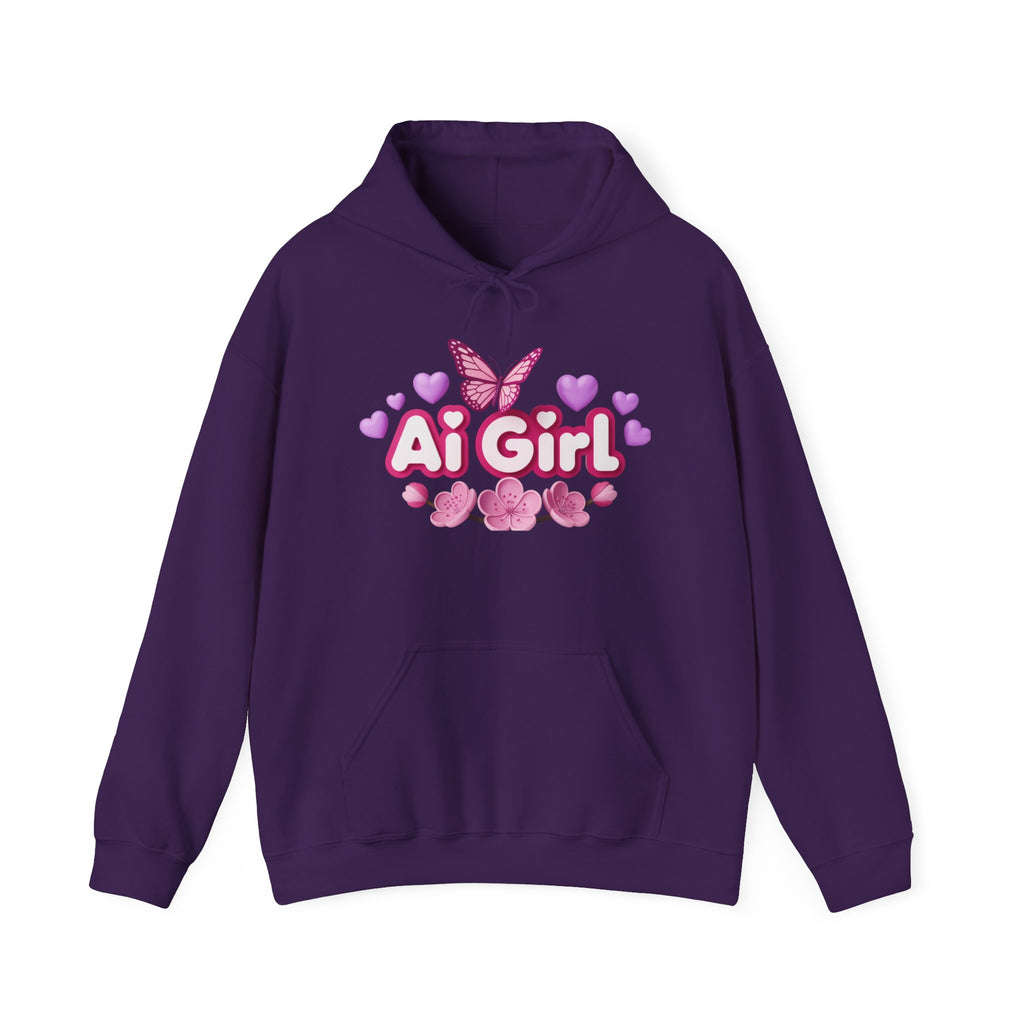 Ai Girl  "Cyber Cutie" Unisex Heavy Blend™ Hooded Sweatshirt