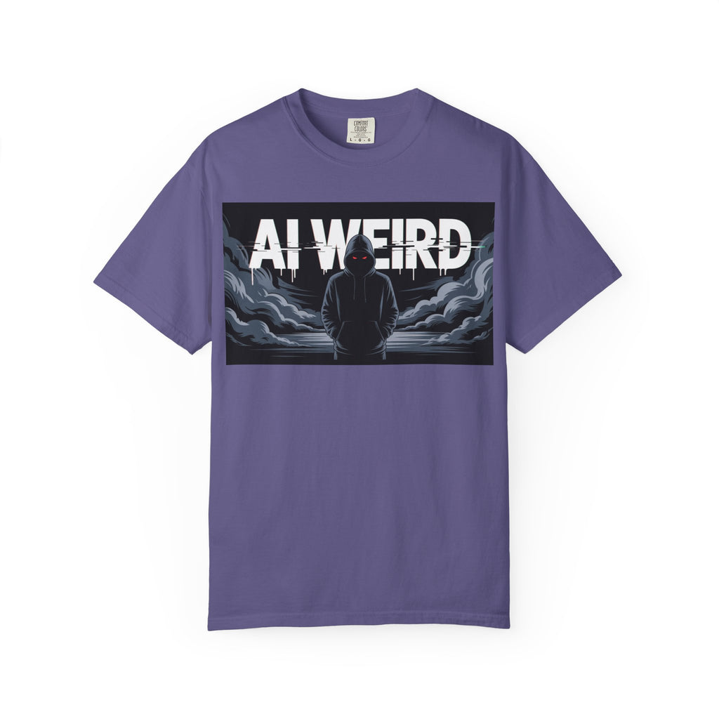 AI WEIRD – “DARK DATA ENTITY” Unisex Garment-Dyed T-shirt