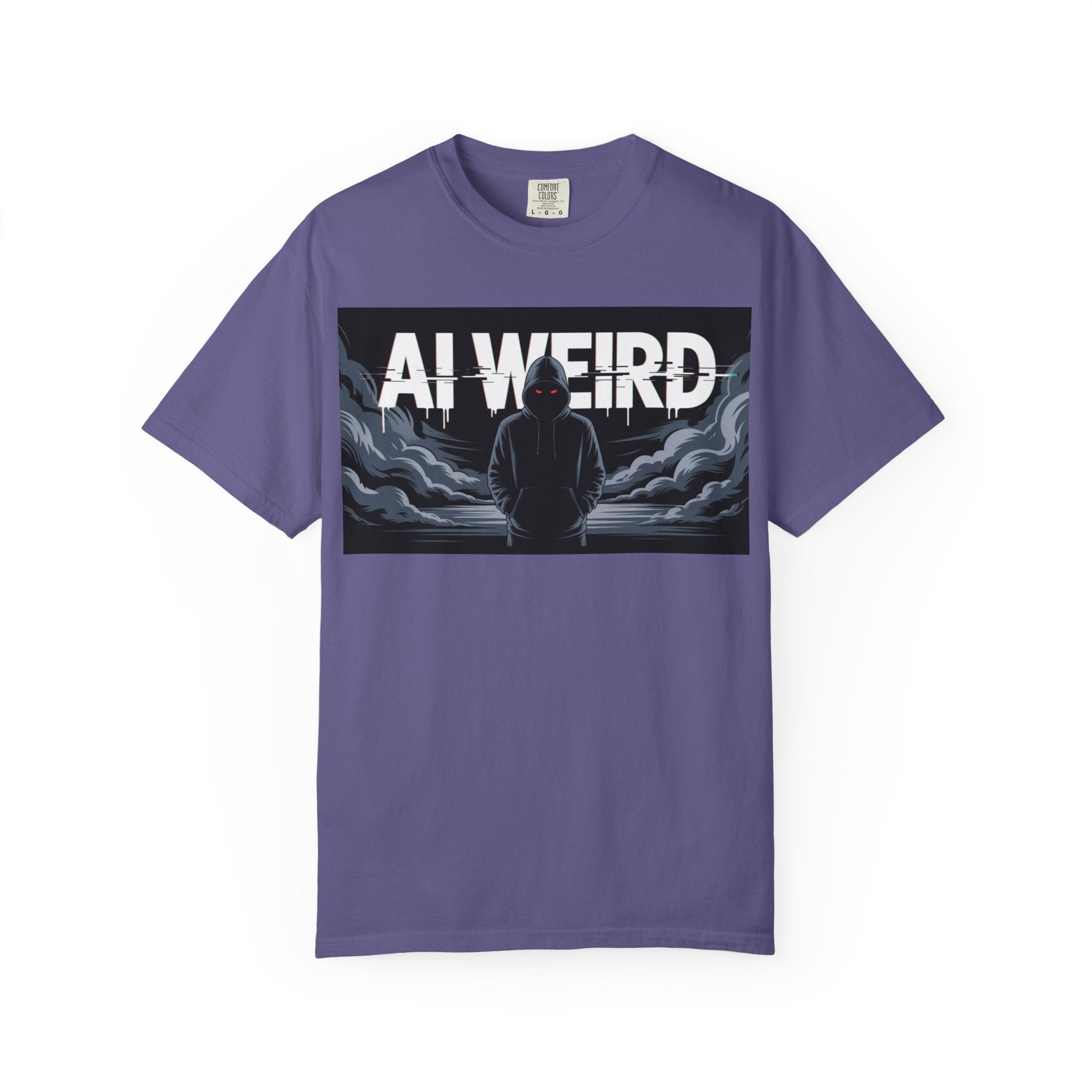 AI WEIRD – “DARK DATA ENTITY” Unisex Garment-Dyed T-shirt
