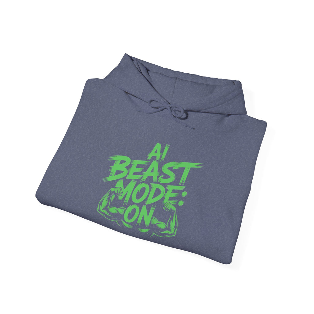AI BEAST MODE: ON “DIGITAL HULK ENERGY” Unisex Heavy Blend™ Hooded Sweatshirt
