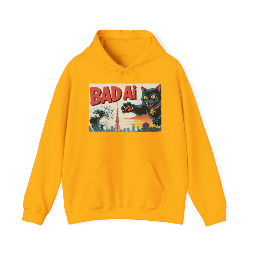 BAD AI " Kaiju Kitty " Unisex Heavy Blend™ Hooded Sweatshirt
