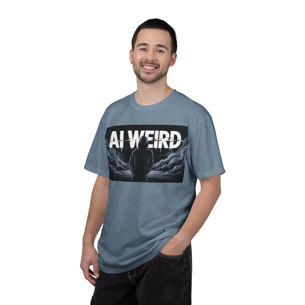 AI WEIRD – “DARK DATA ENTITY” Unisex Garment-Dyed T-shirt