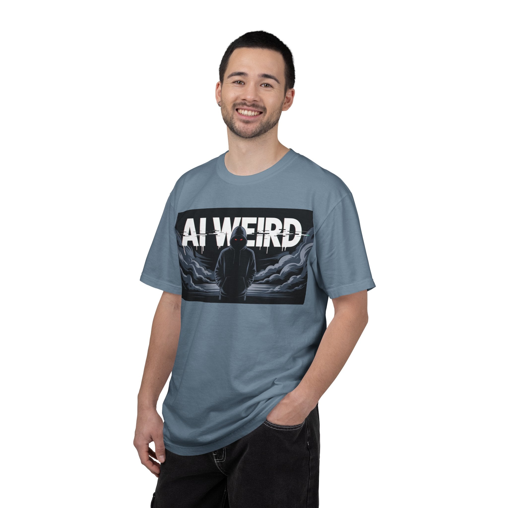 AI WEIRD – “DARK DATA ENTITY” Unisex Garment-Dyed T-shirt