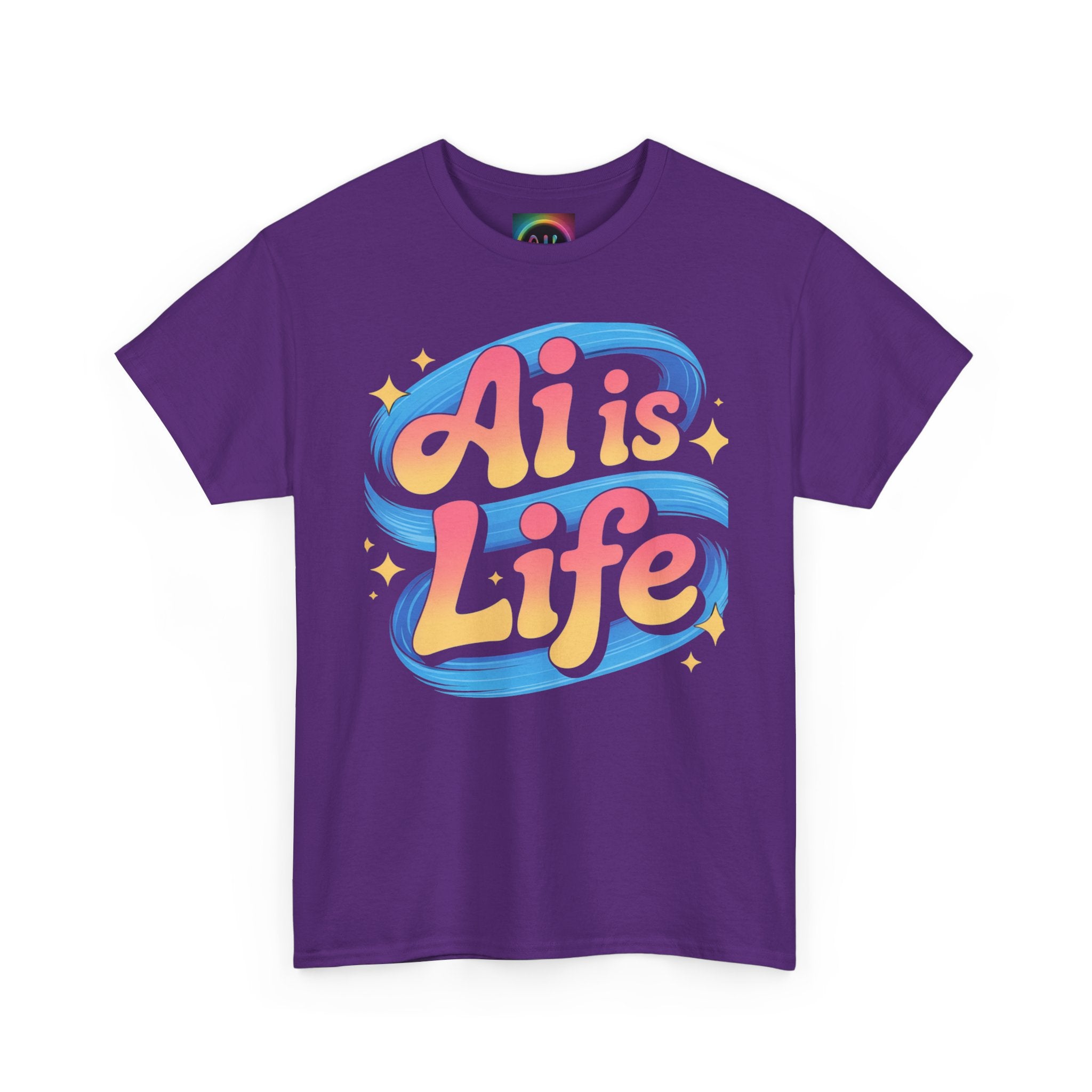 Al is Life "COSMIC SWIRL" — Colorful Retro Graphic Tee T‑Shirt