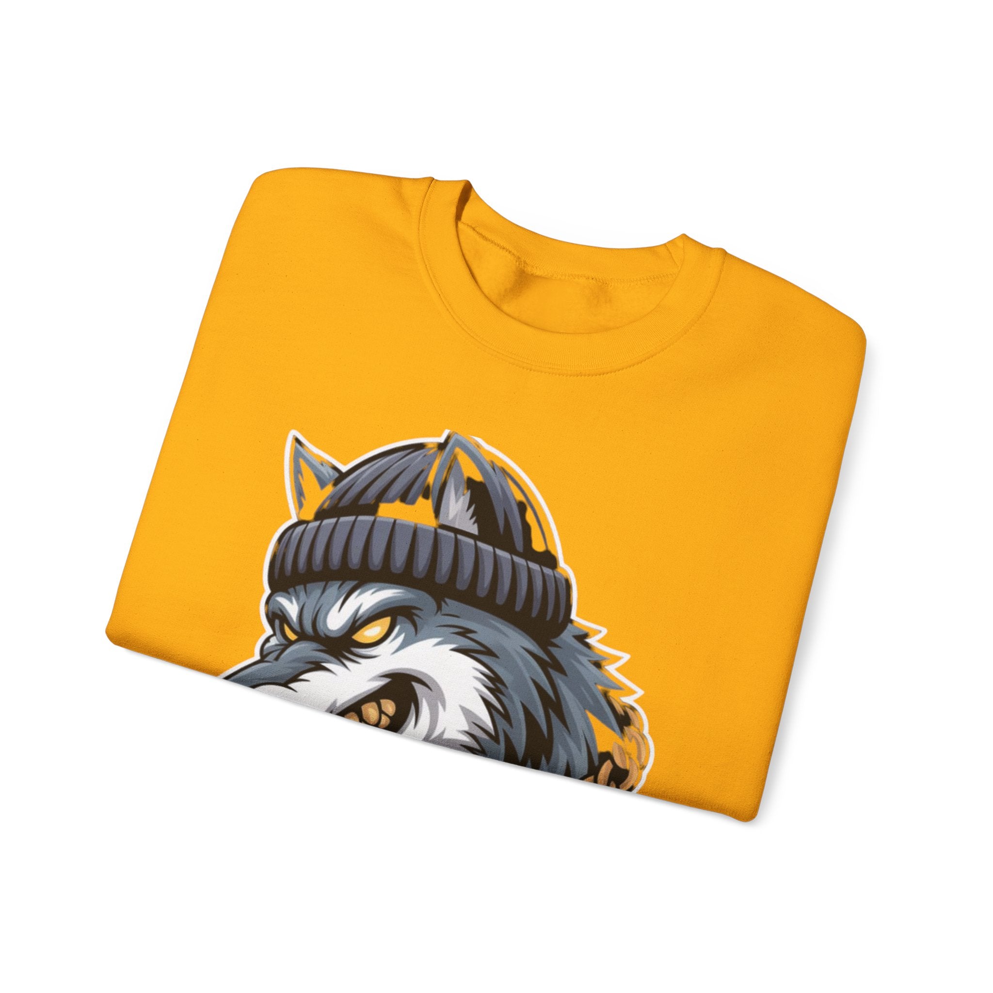 AI BEAST  "Wolf Byte Syndicate" Unisex Heavy Blend™ Crewneck Sweatshirt