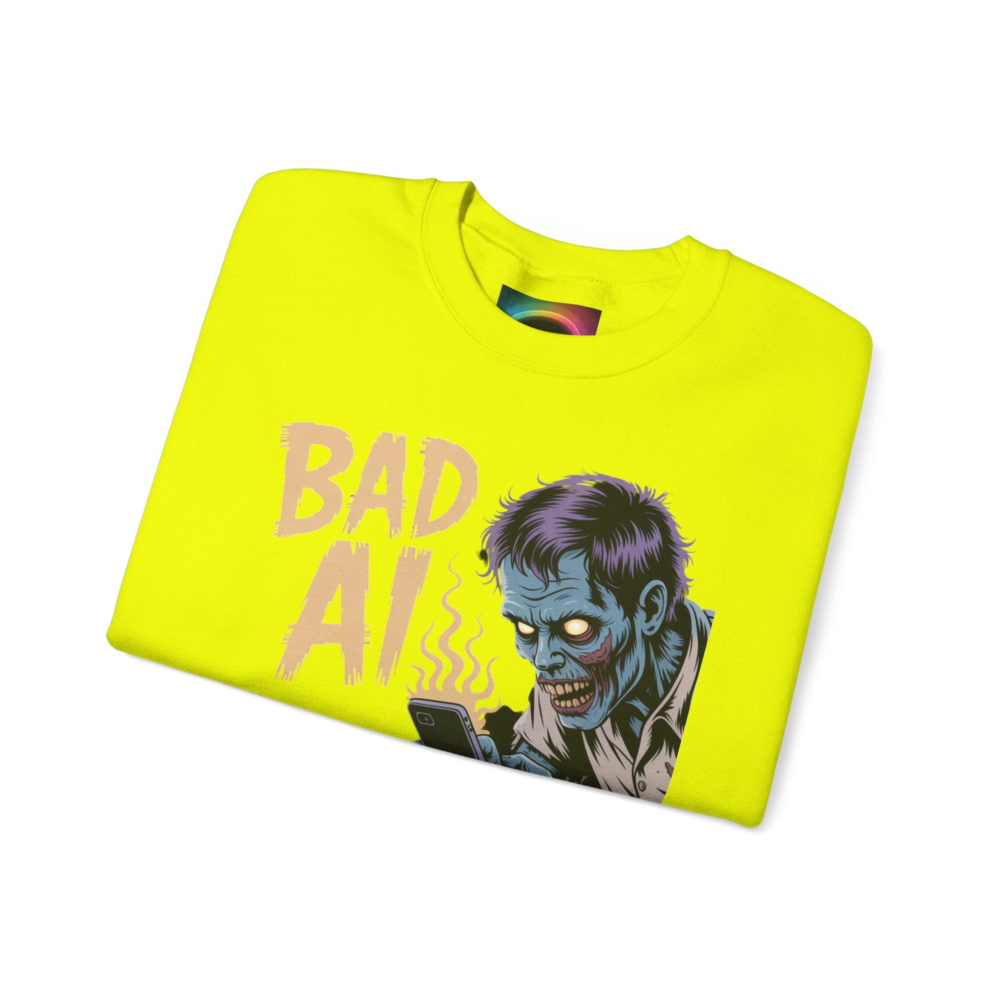 Bad AI "ZOMBIE SCROLL" Unisex Heavy Blend™ Hooded Sweatshirt