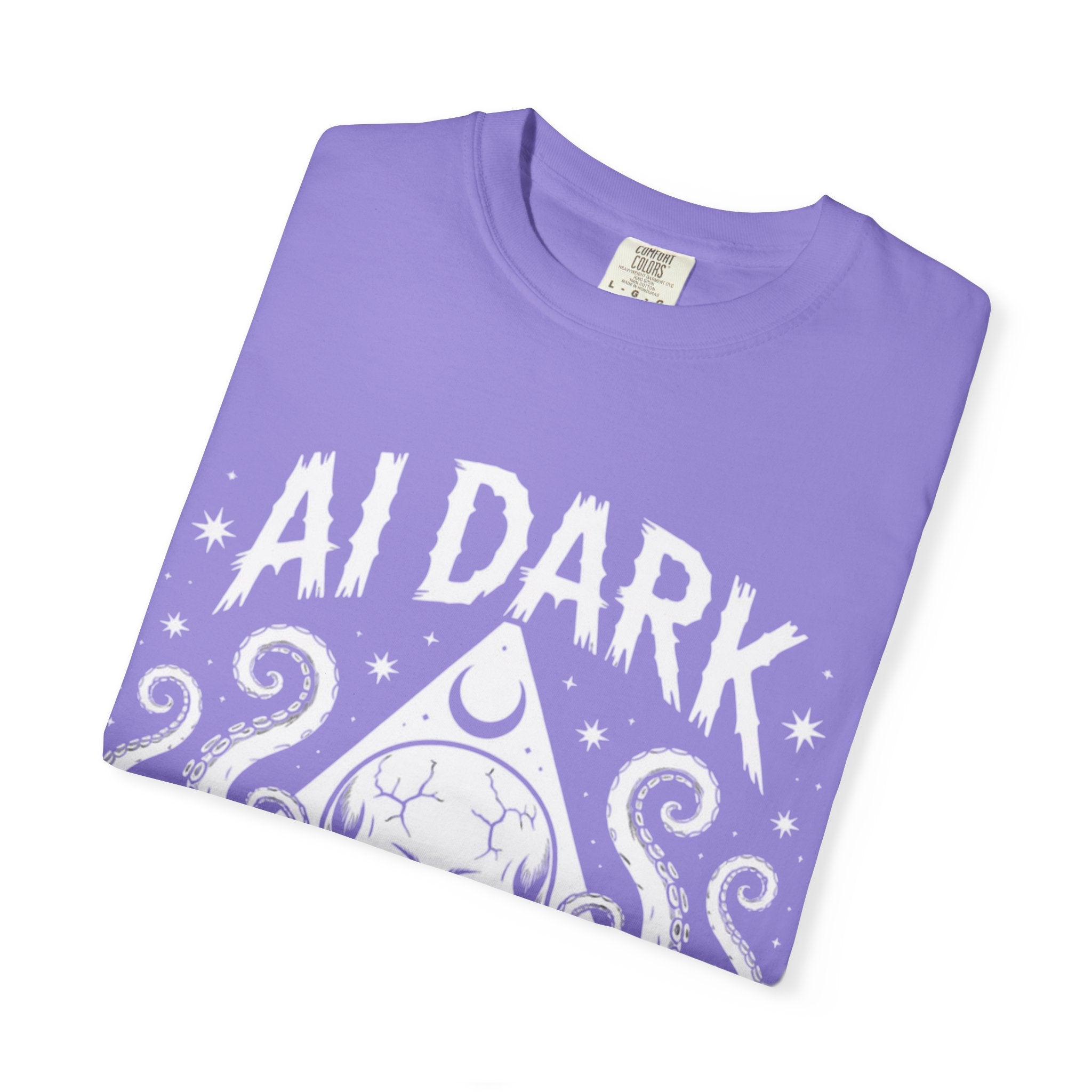 AI Dark  "Nightmare Network"  Unisex Garment-Dyed T-shirt